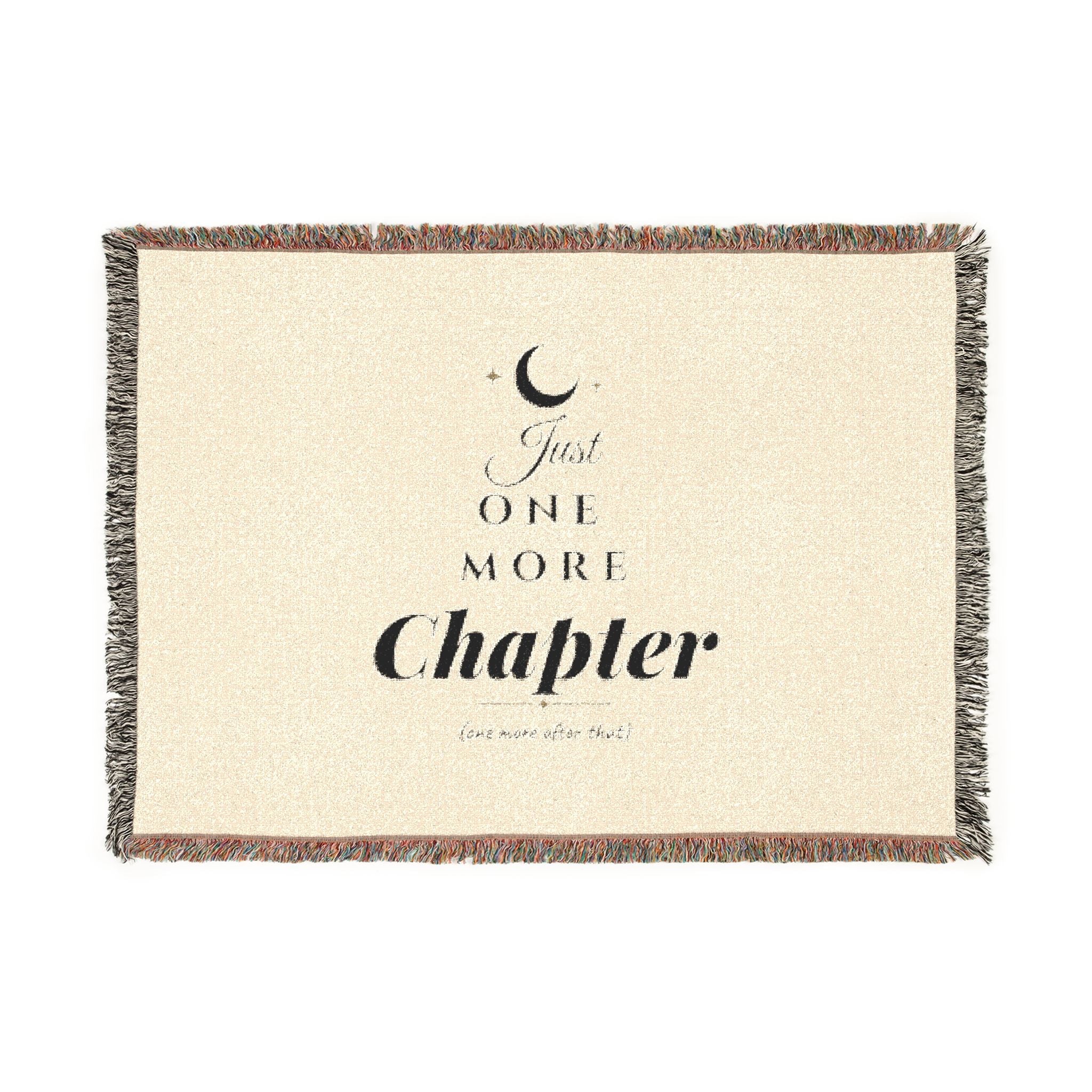 Cozy Home — Just One More Chapter woven blanket
