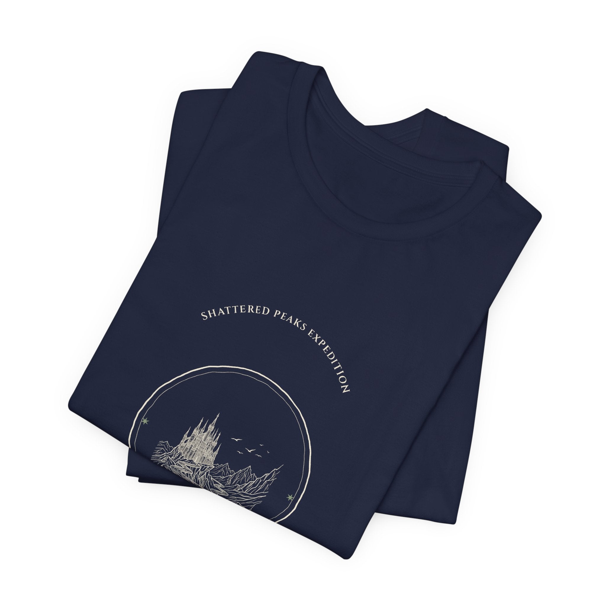 Shattered Peaks Expedition Fantasy Badge T-Shirt