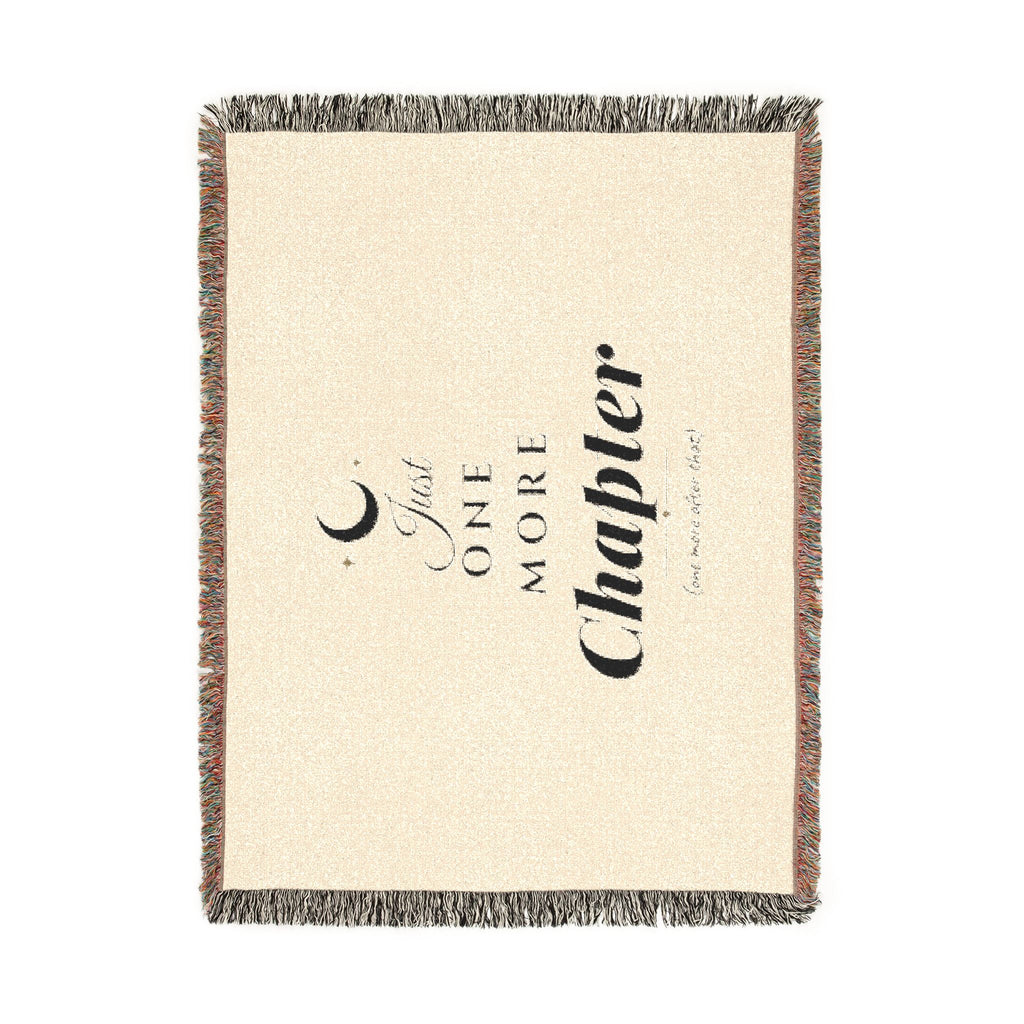 Just One More Chapter Woven Blanket