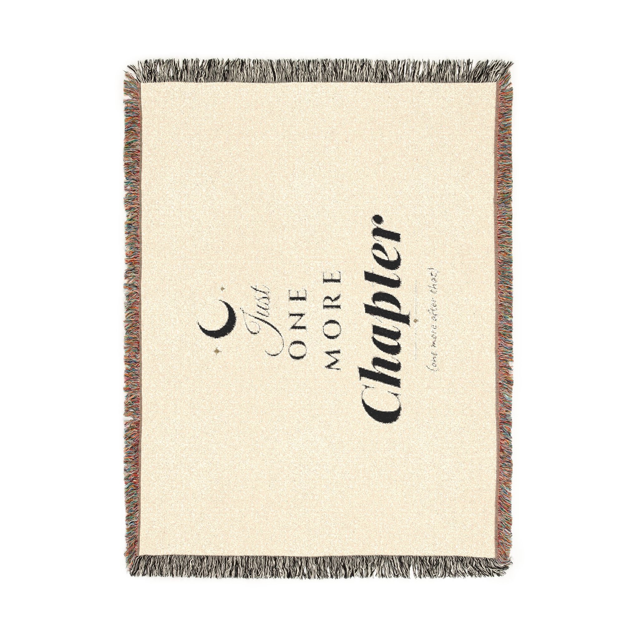 Just One More Chapter Woven Blanket