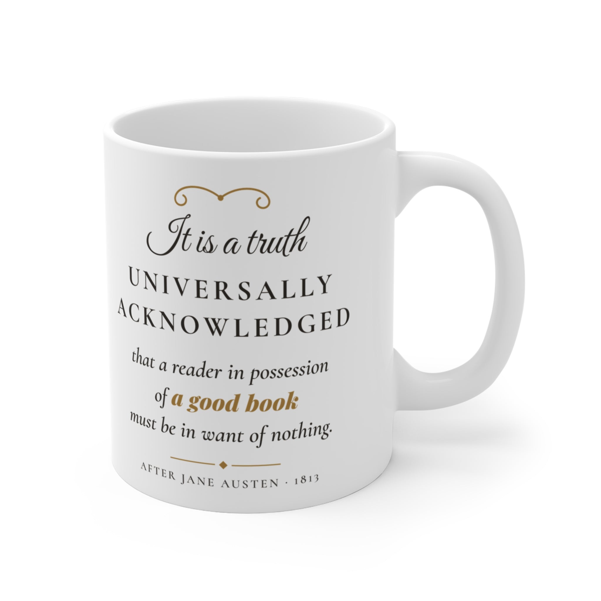 Jane Austen Truth Universally Acknowledged Mug