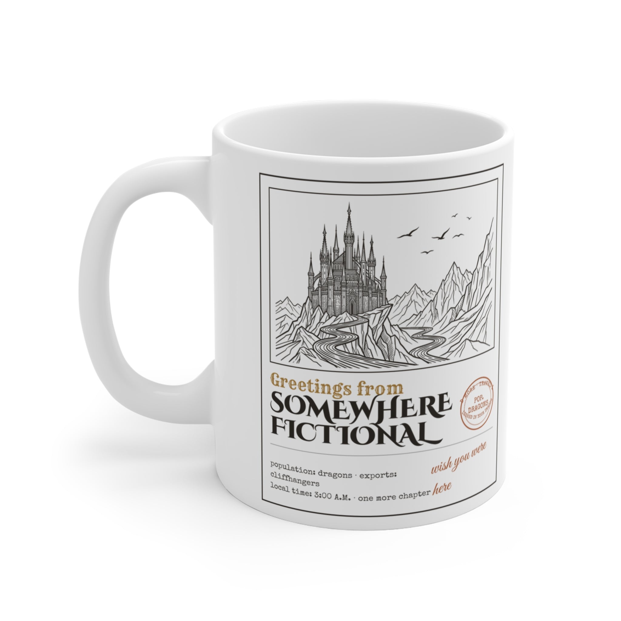 Greetings From Somewhere Fictional Mug