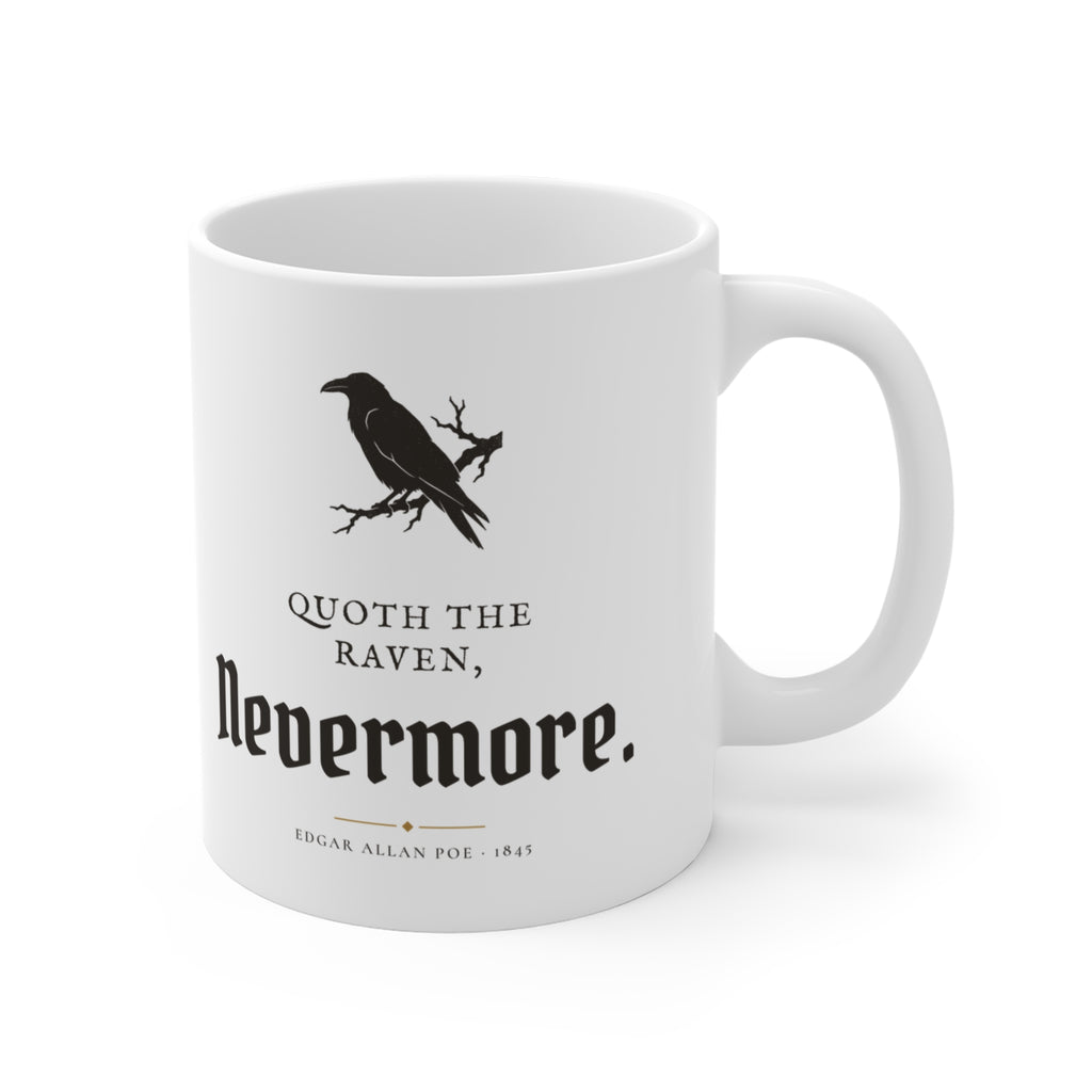 Edgar Allan Poe Nevermore Raven Mug