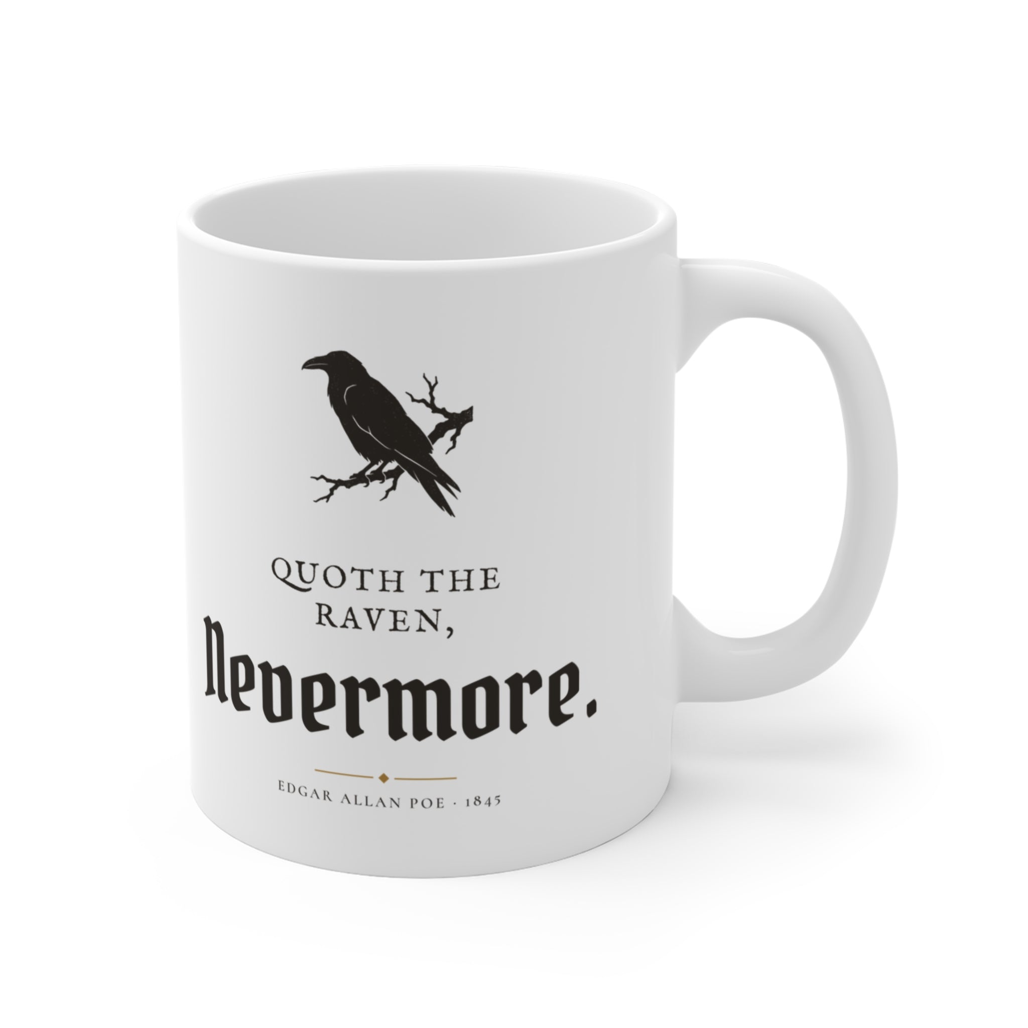 Edgar Allan Poe Nevermore Raven Mug