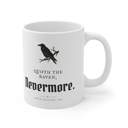 Edgar Allan Poe Nevermore Raven Mug