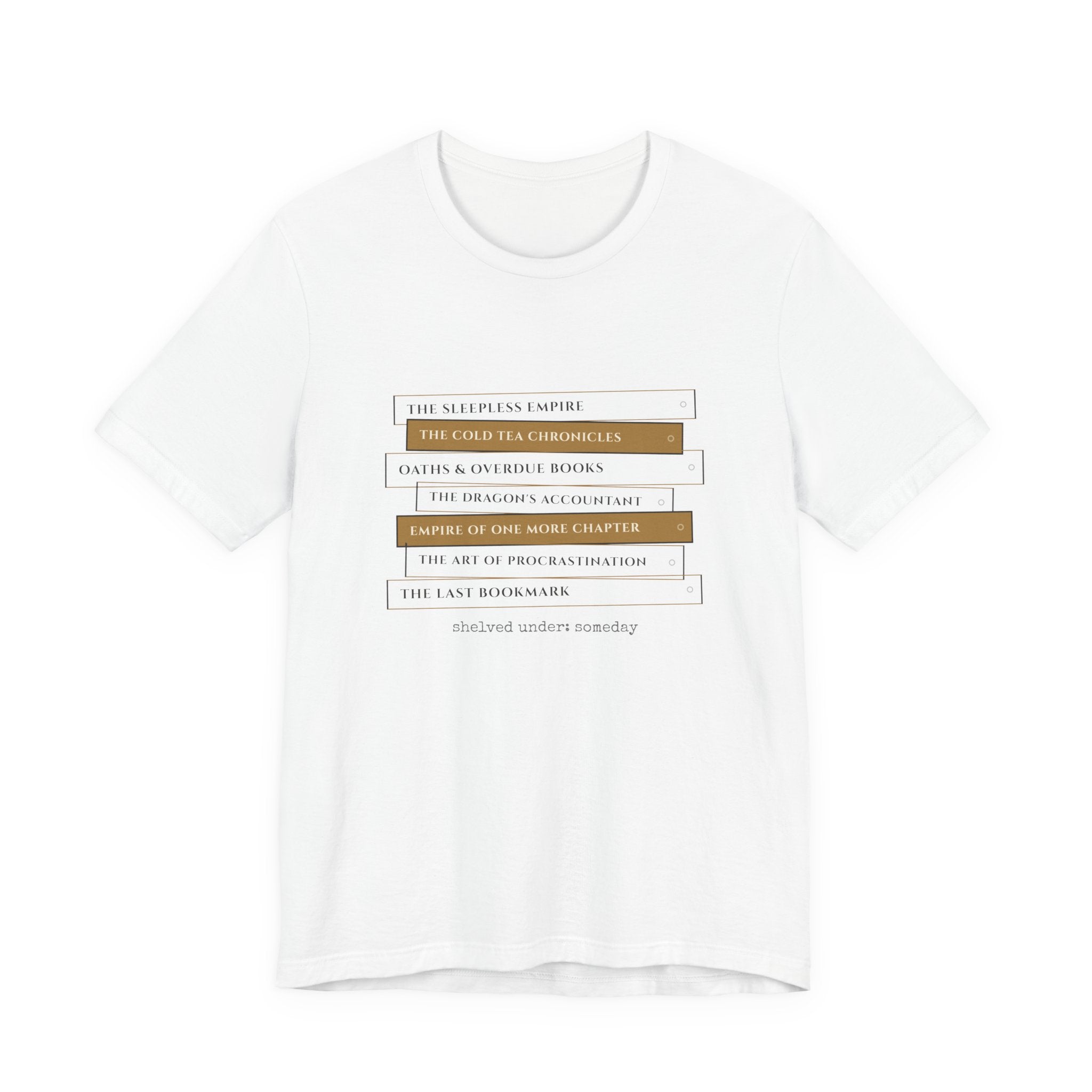 Fantasy Book Spine Stack T-Shirt