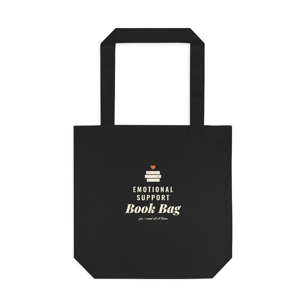 Emotional Support Book Bag Canvas Tote