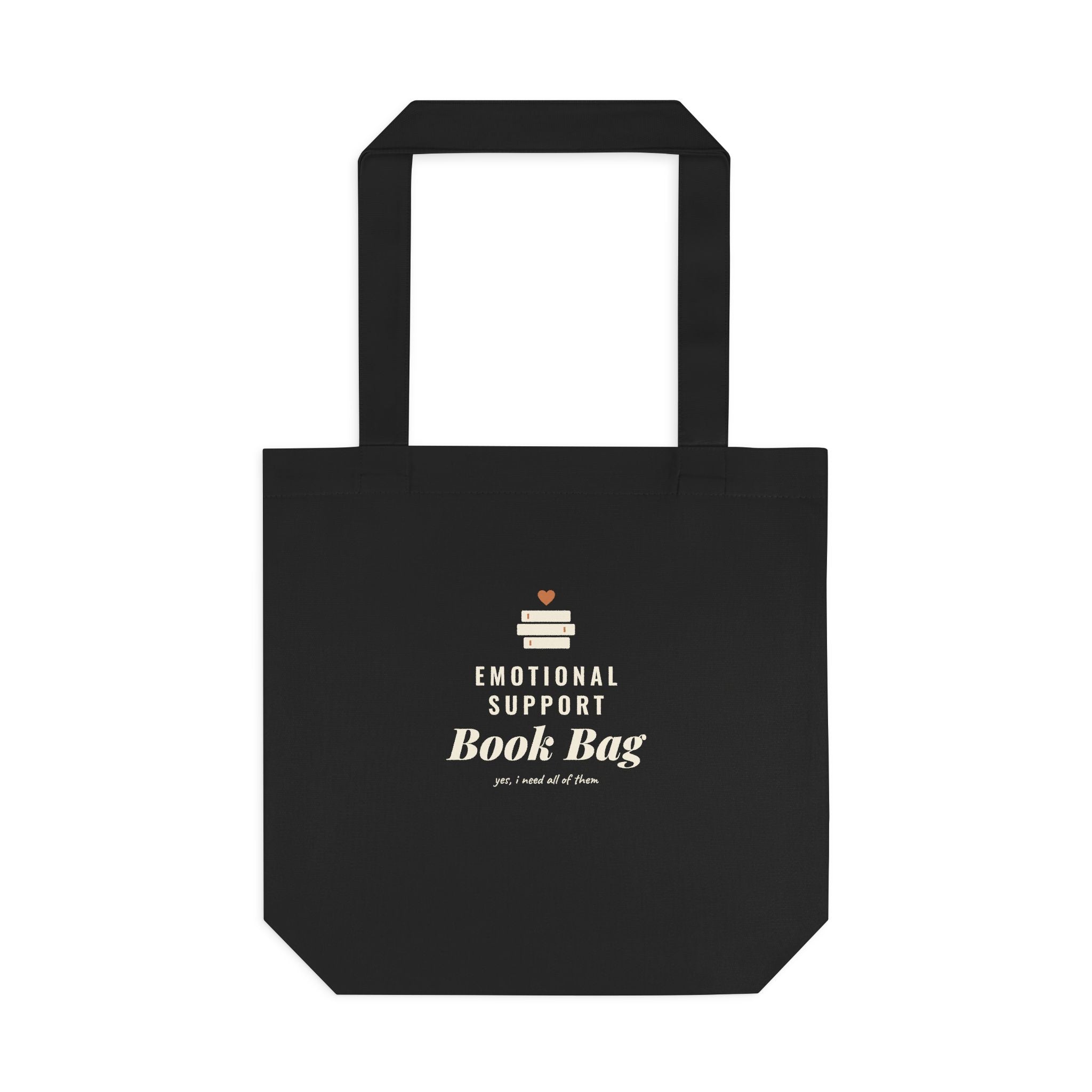 Emotional Support Book Bag Canvas Tote