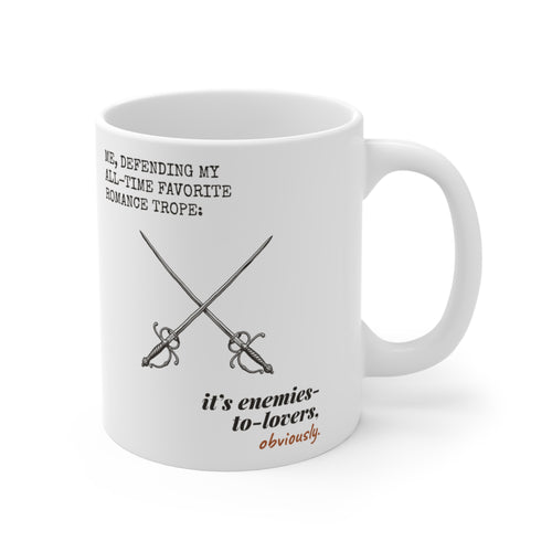 Defending My Favorite Trope Enemies to Lovers Mug