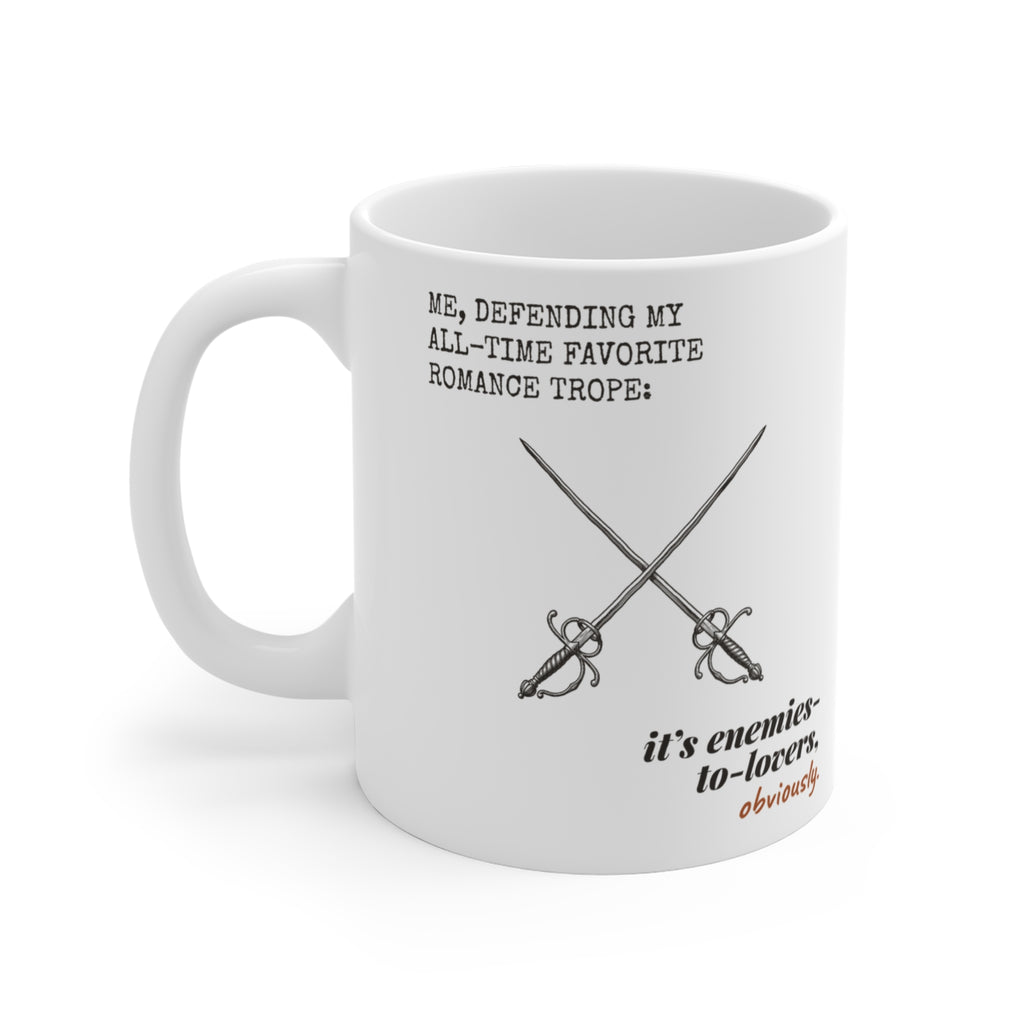Defending My Favorite Trope Enemies to Lovers Mug