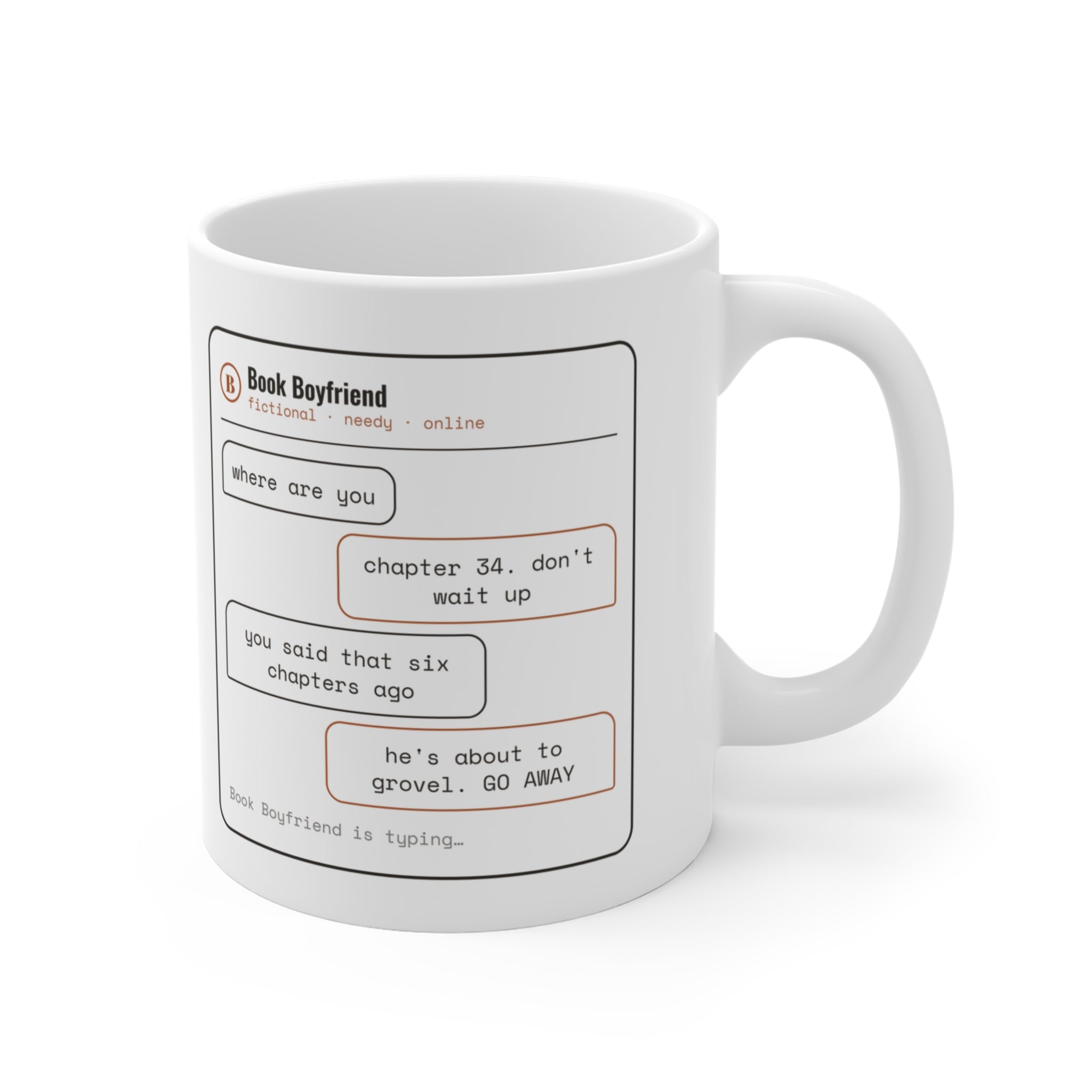 Read Receipts From a Book Boyfriend Mug