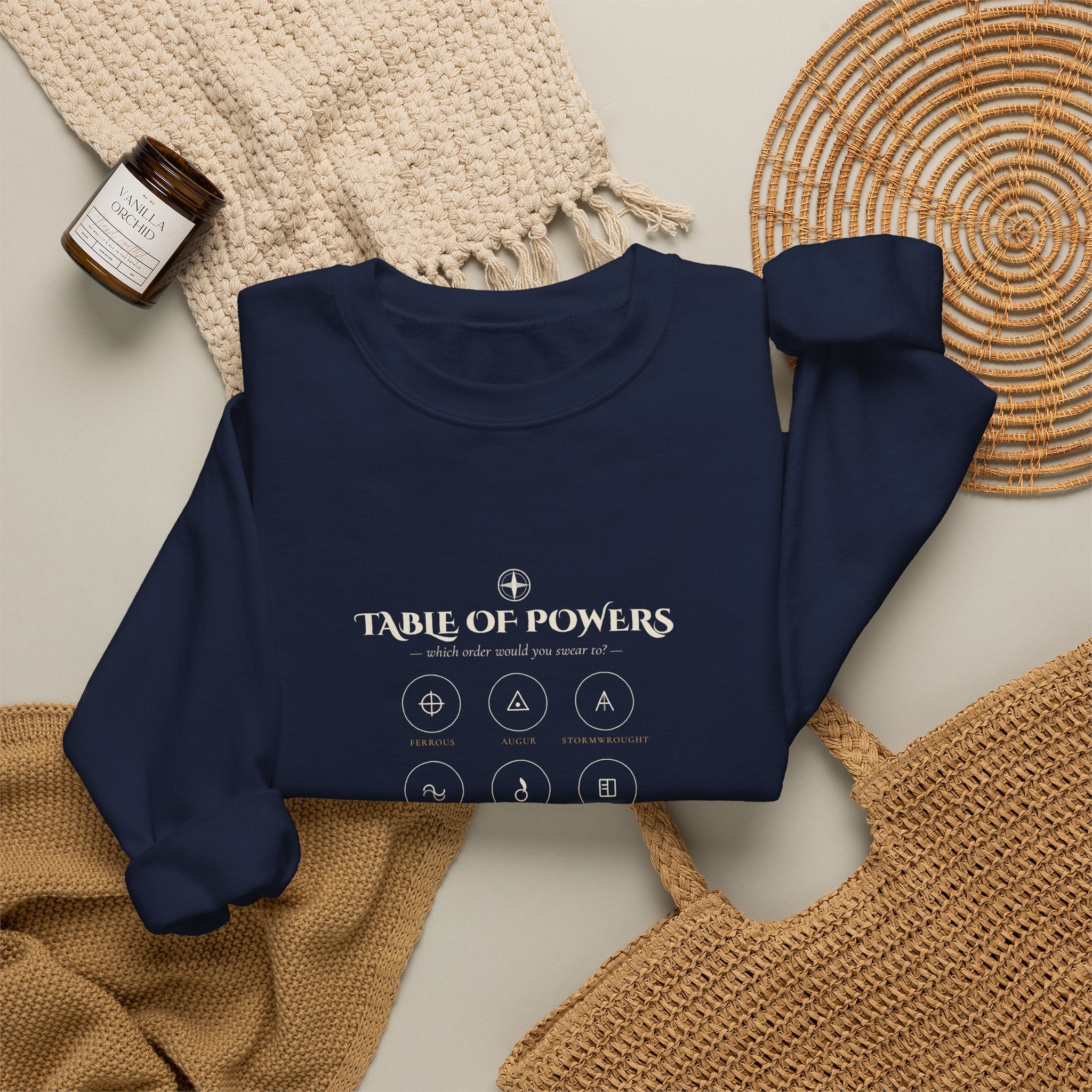 Table of Powers Which Order Are You Fantasy Sigils Sweatshirt