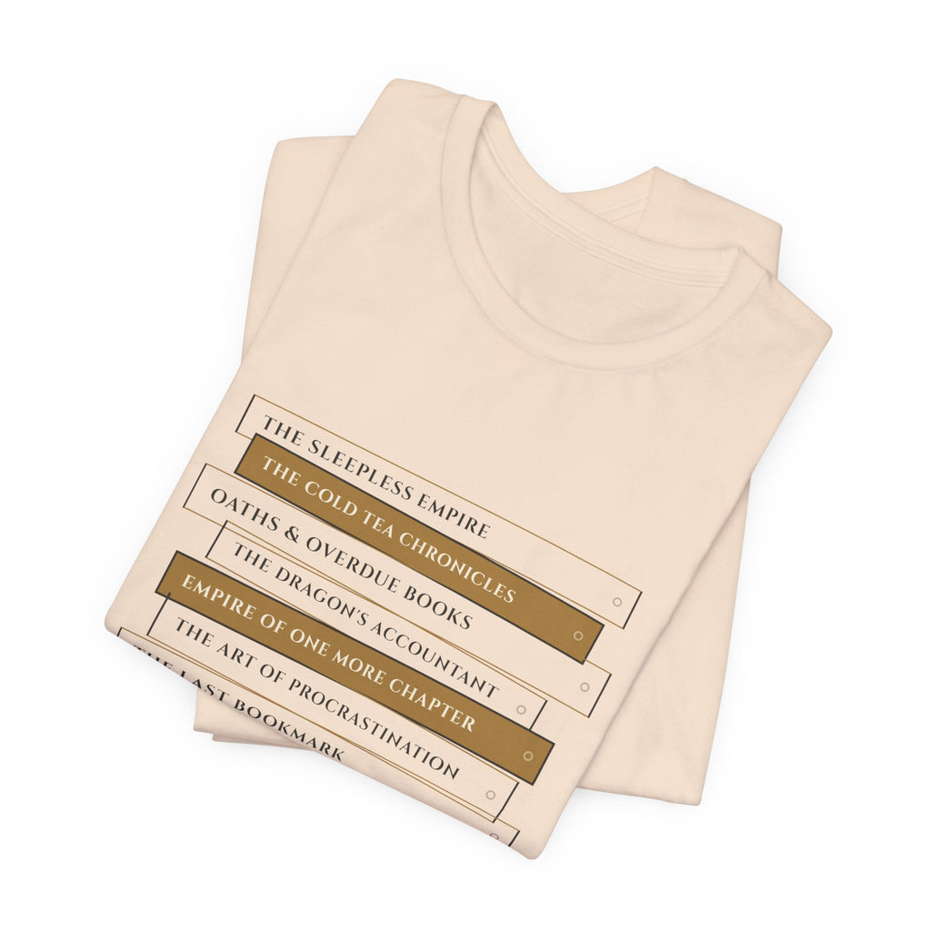 Fantasy Book Spine Stack T-Shirt