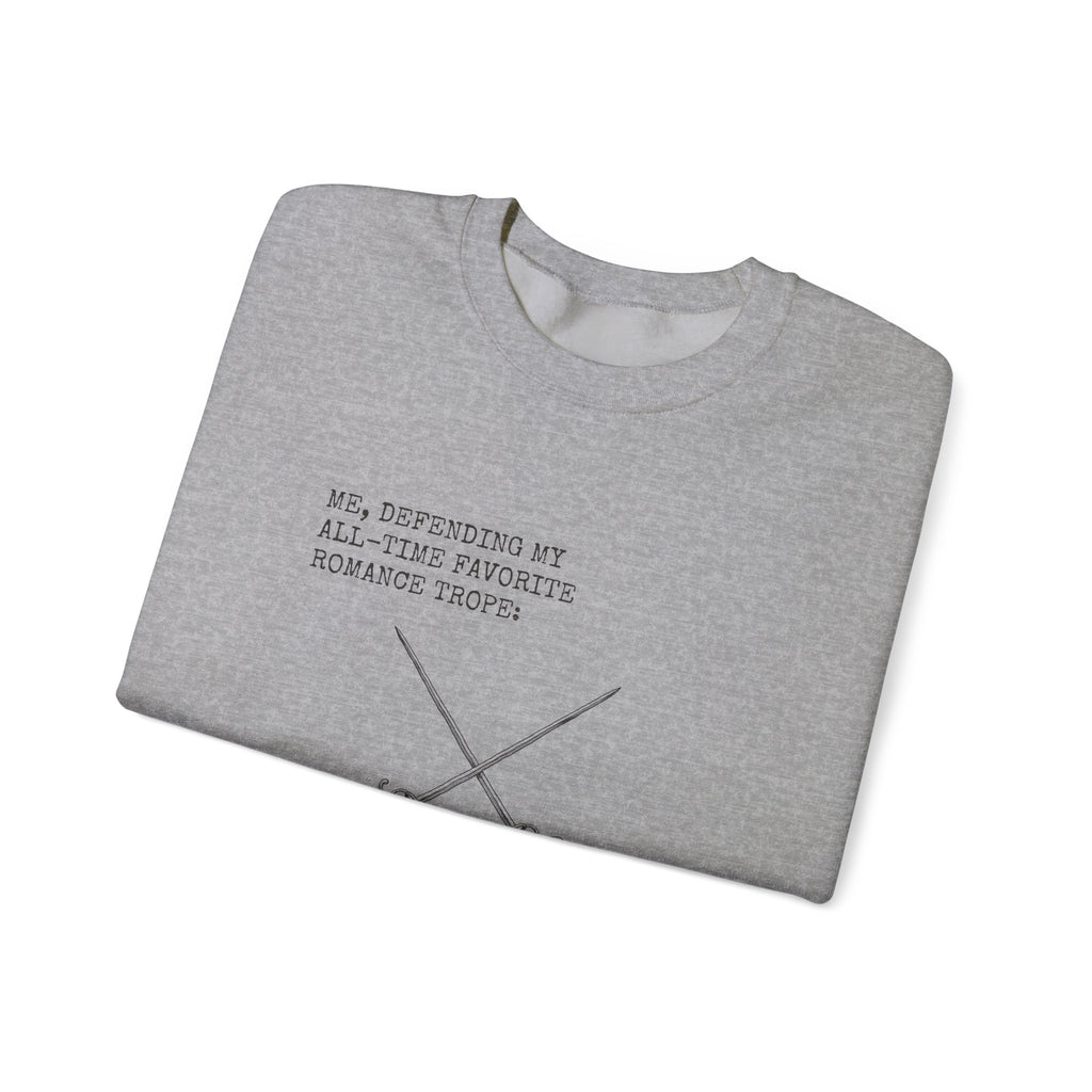 Defending My Favorite Trope Enemies to Lovers Sweatshirt
