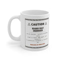 Caution Reader Fully Engrossed Mug