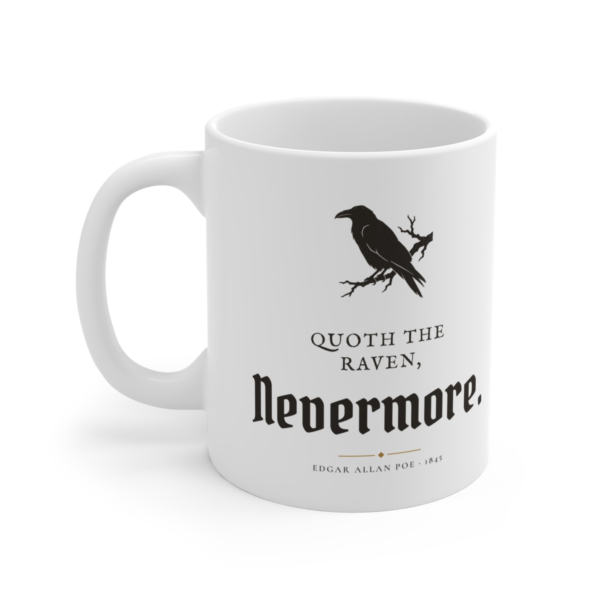 Edgar Allan Poe Nevermore Raven Mug
