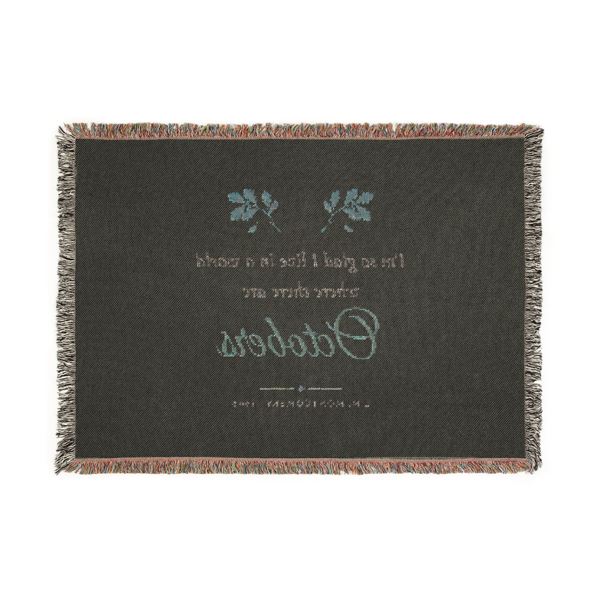 Anne of Green Gables World Where There Are Octobers Woven Blanket