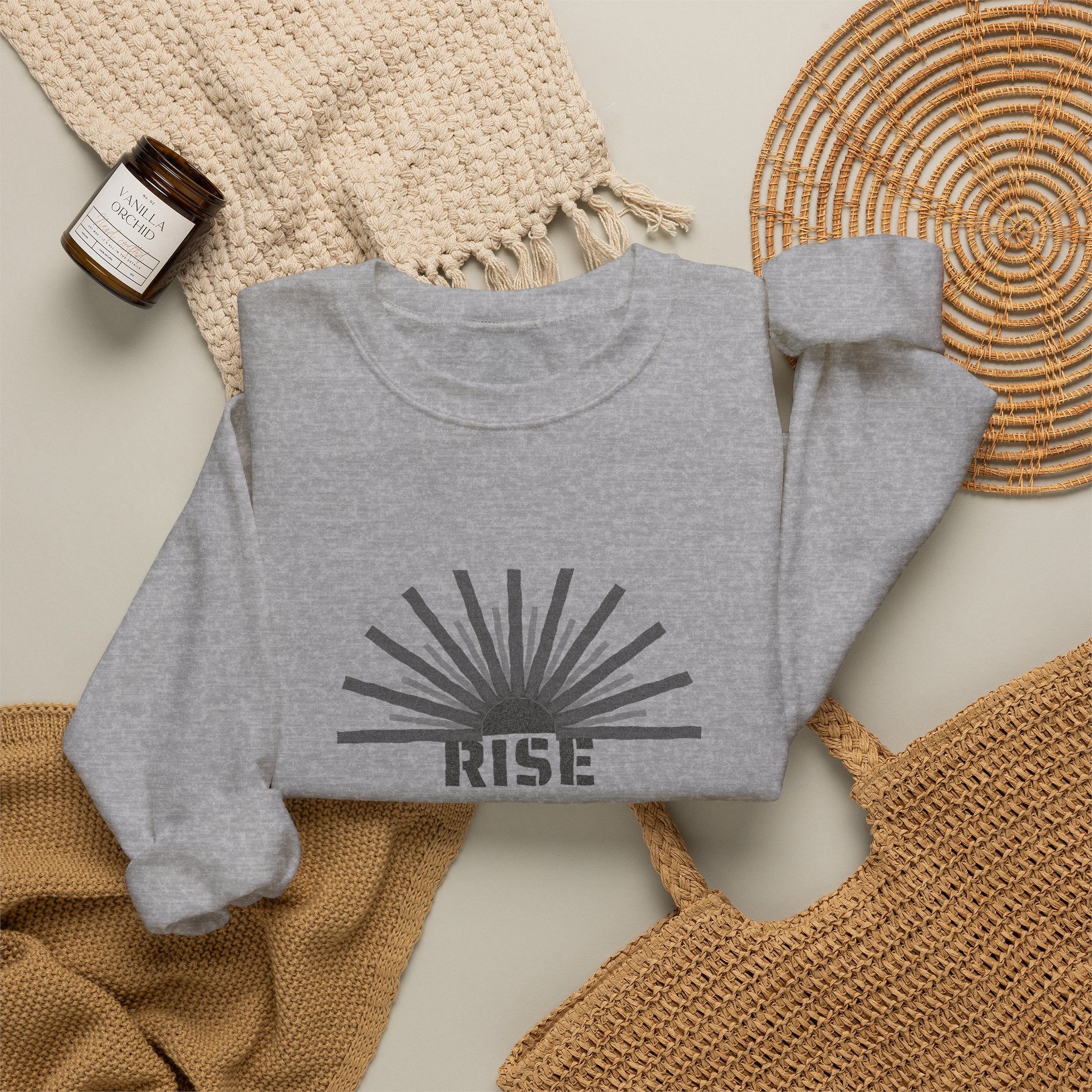 Rise or Rust Dystopian Sci-Fi Reader Sweatshirt