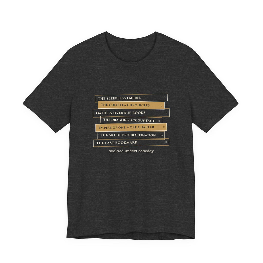 Fantasy Book Spine Stack T-Shirt