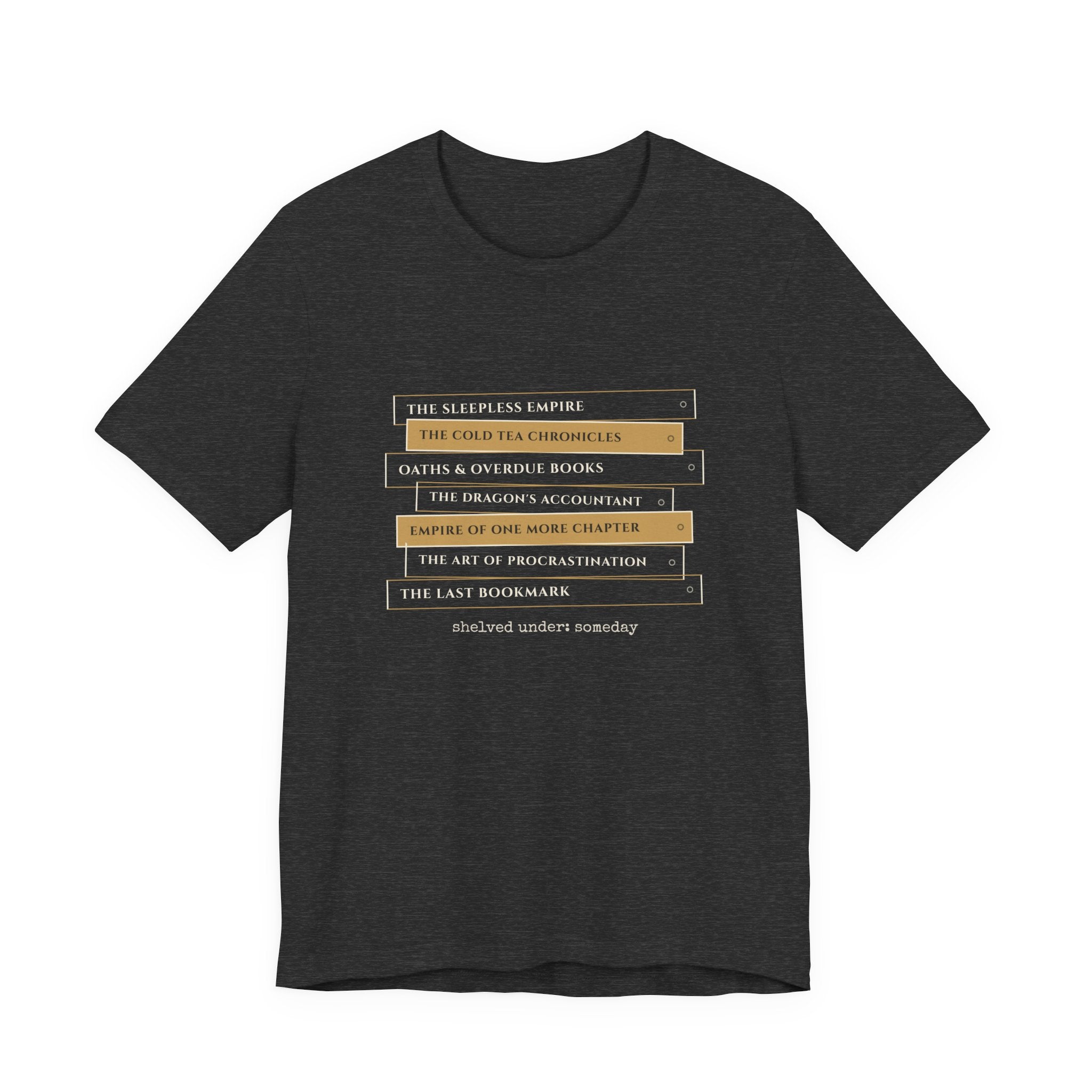 Fantasy Book Spine Stack T-Shirt