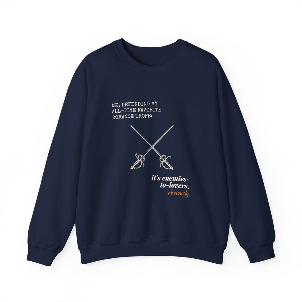Defending My Favorite Trope Enemies to Lovers Sweatshirt
