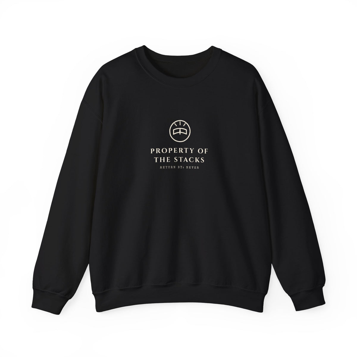 Property of the Stacks Minimalist Reader Sigil Sweatshirt