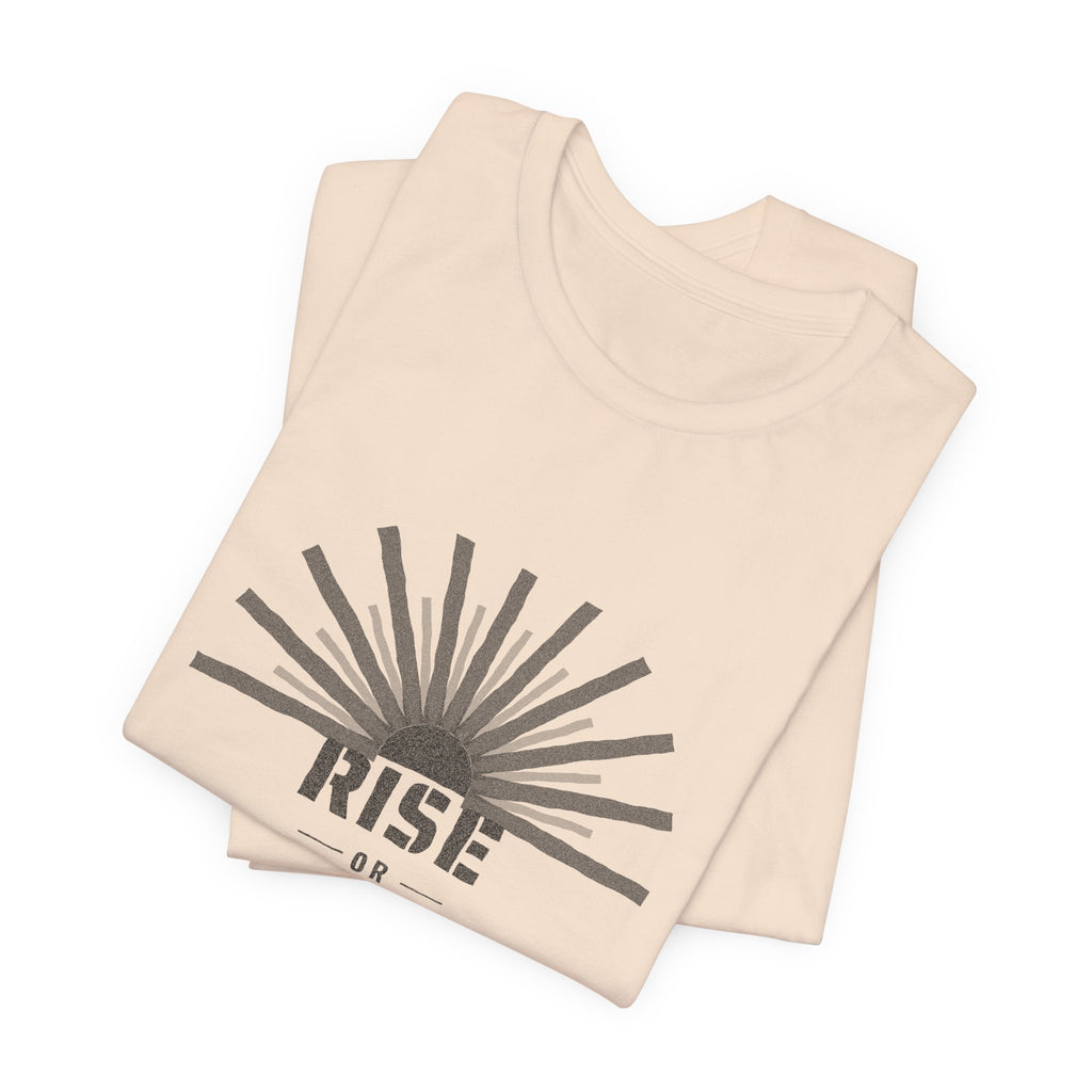 Rise or Rust Dystopian Sci-Fi Reader T-Shirt