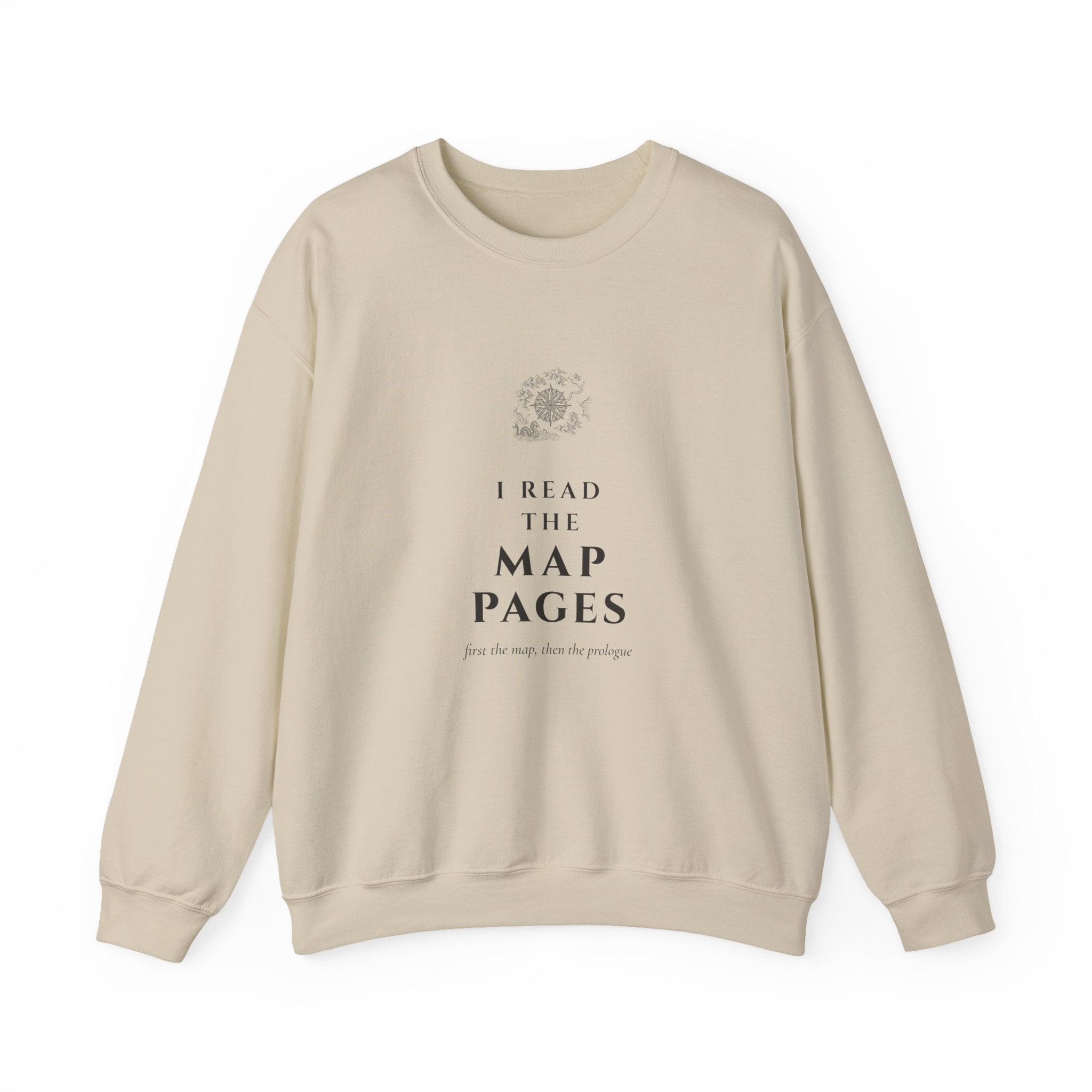 I Read the Map Pages Sweatshirt