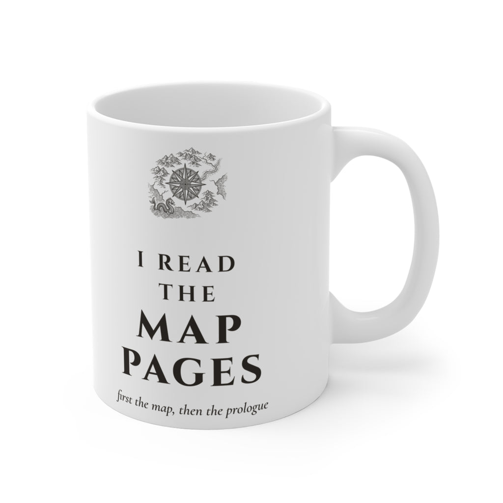 I Read the Map Pages Mug
