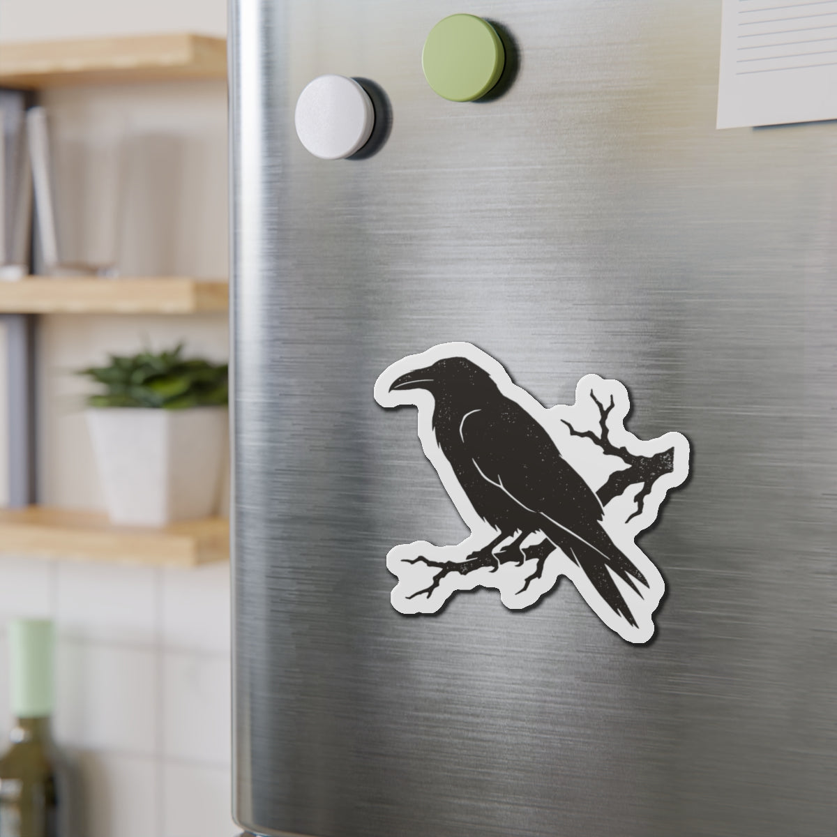 Nevermore Raven Die-Cut Magnet
