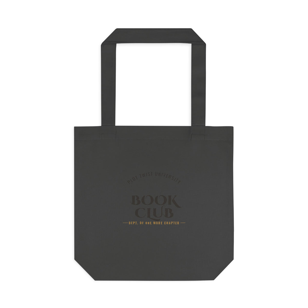 Plot Twist University Book Club Canvas Tote