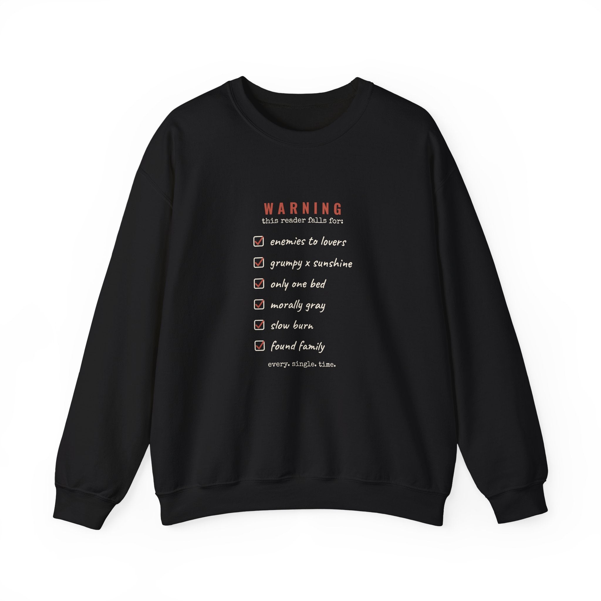 Romance Trope Checklist Sweatshirt