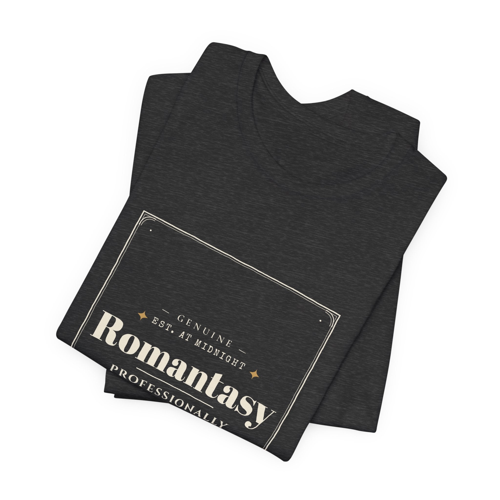 Romantasy Professionally Book-Obsessed Vintage Label T-Shirt
