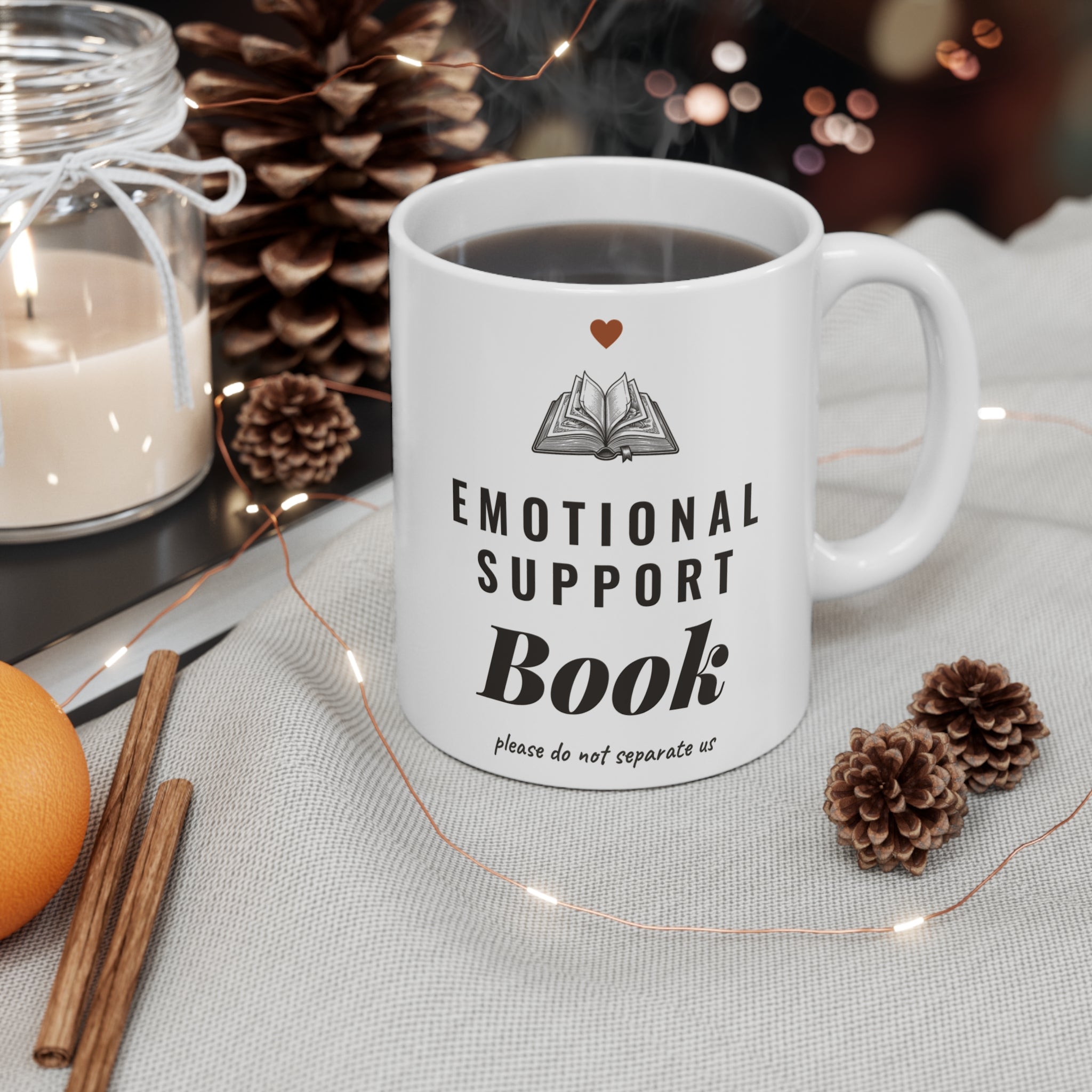 Emotional Support Book Mug