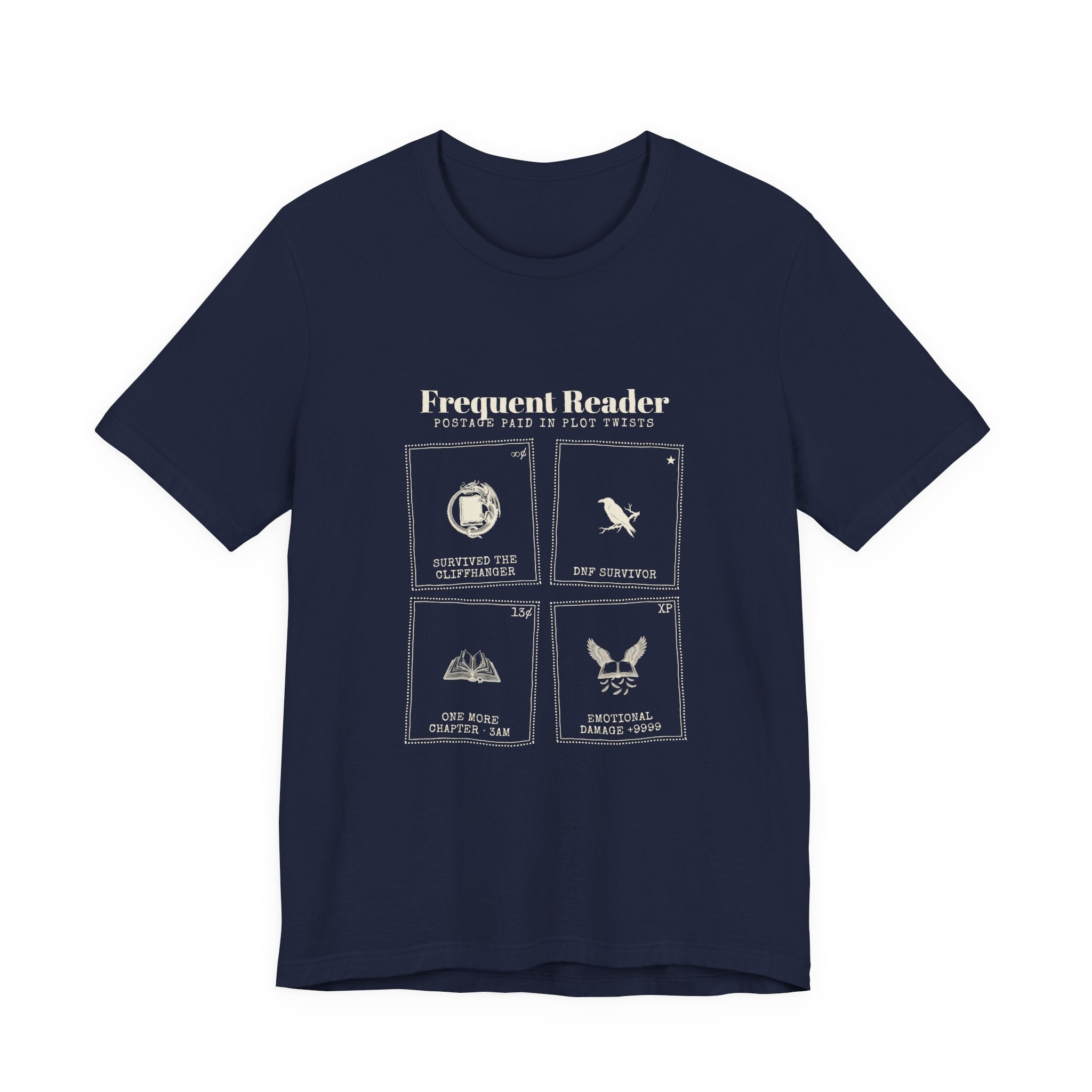 Frequent Reader Postage Stamp Collage T-Shirt