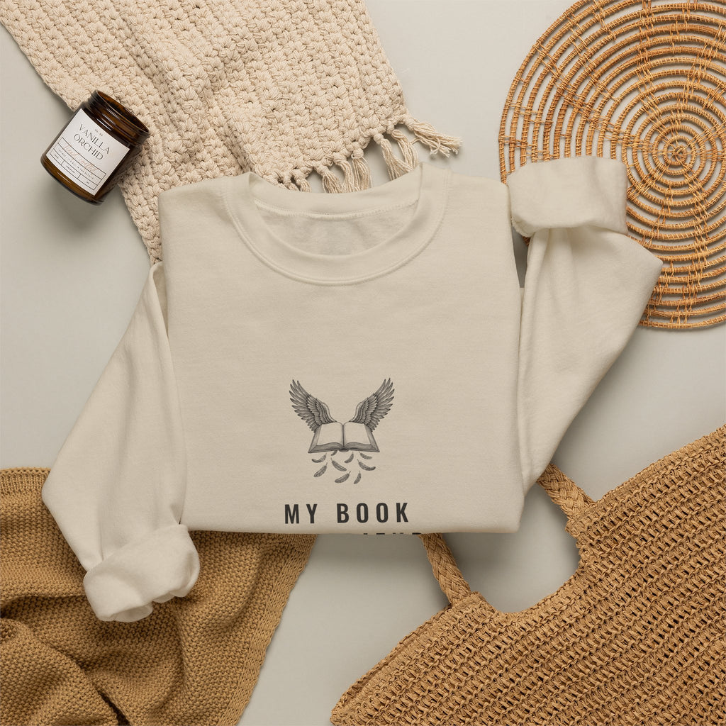 My Book Boyfriend Has Wings Sweatshirt