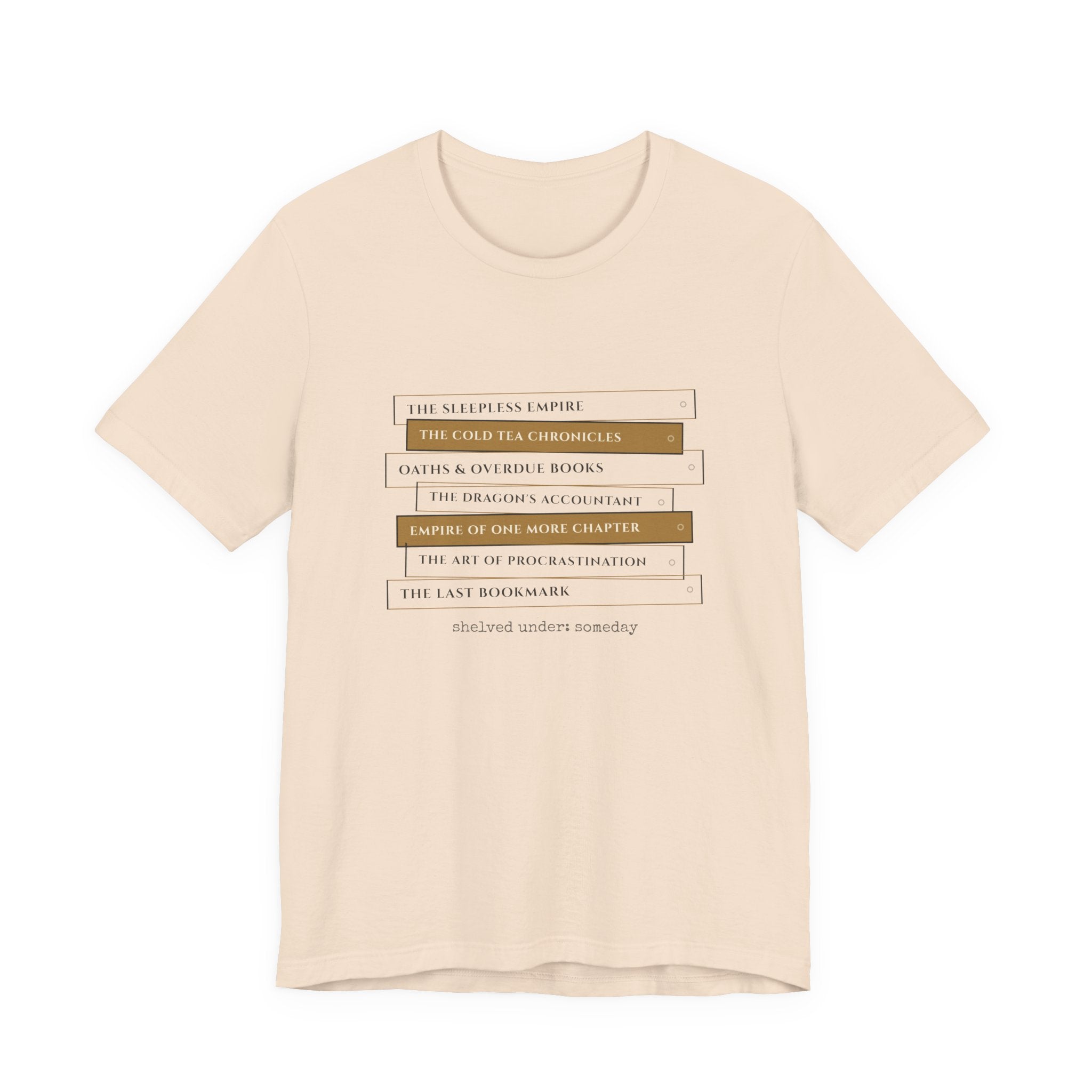 Fantasy Book Spine Stack T-Shirt
