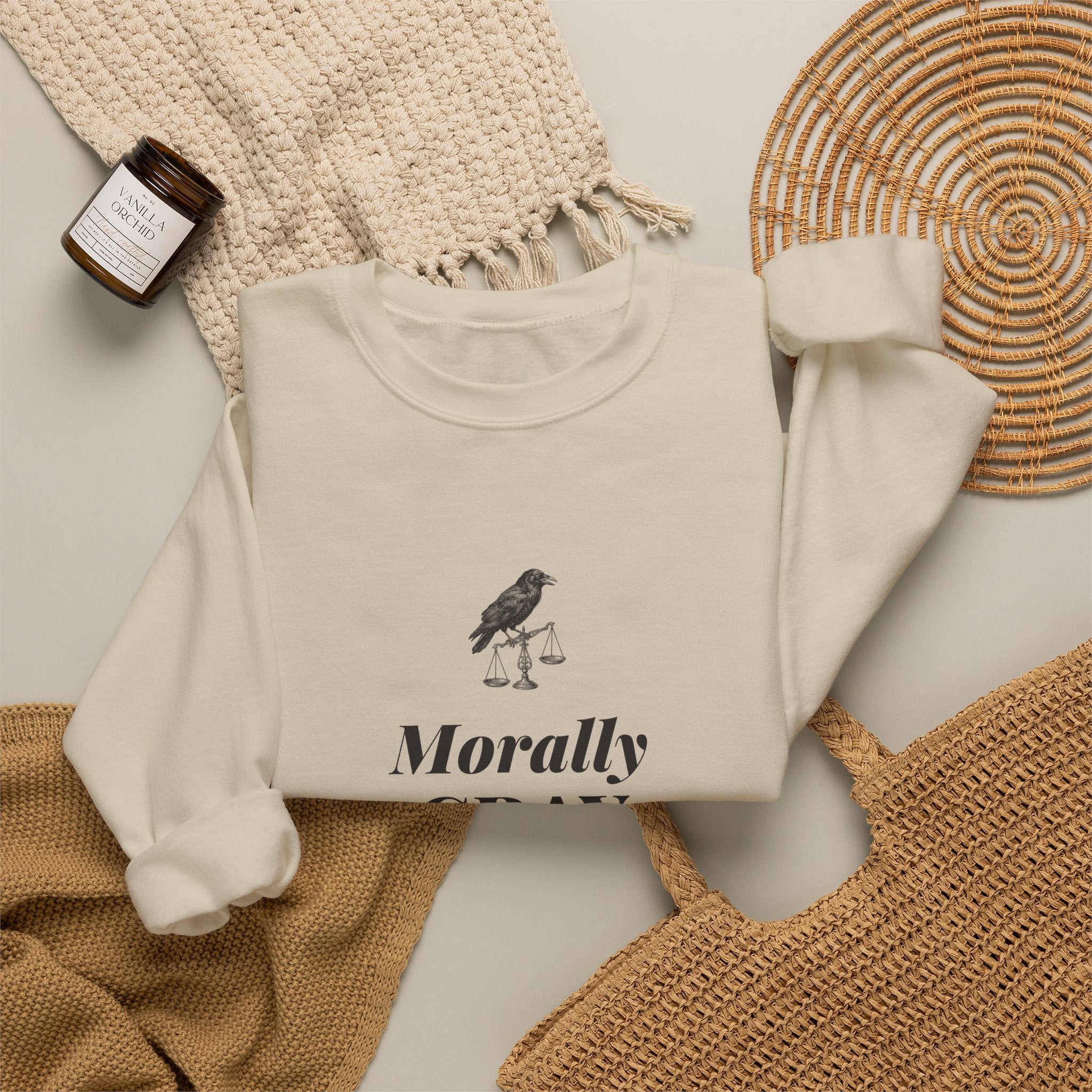 Morally Gray Devastatingly Fictional Sweatshirt