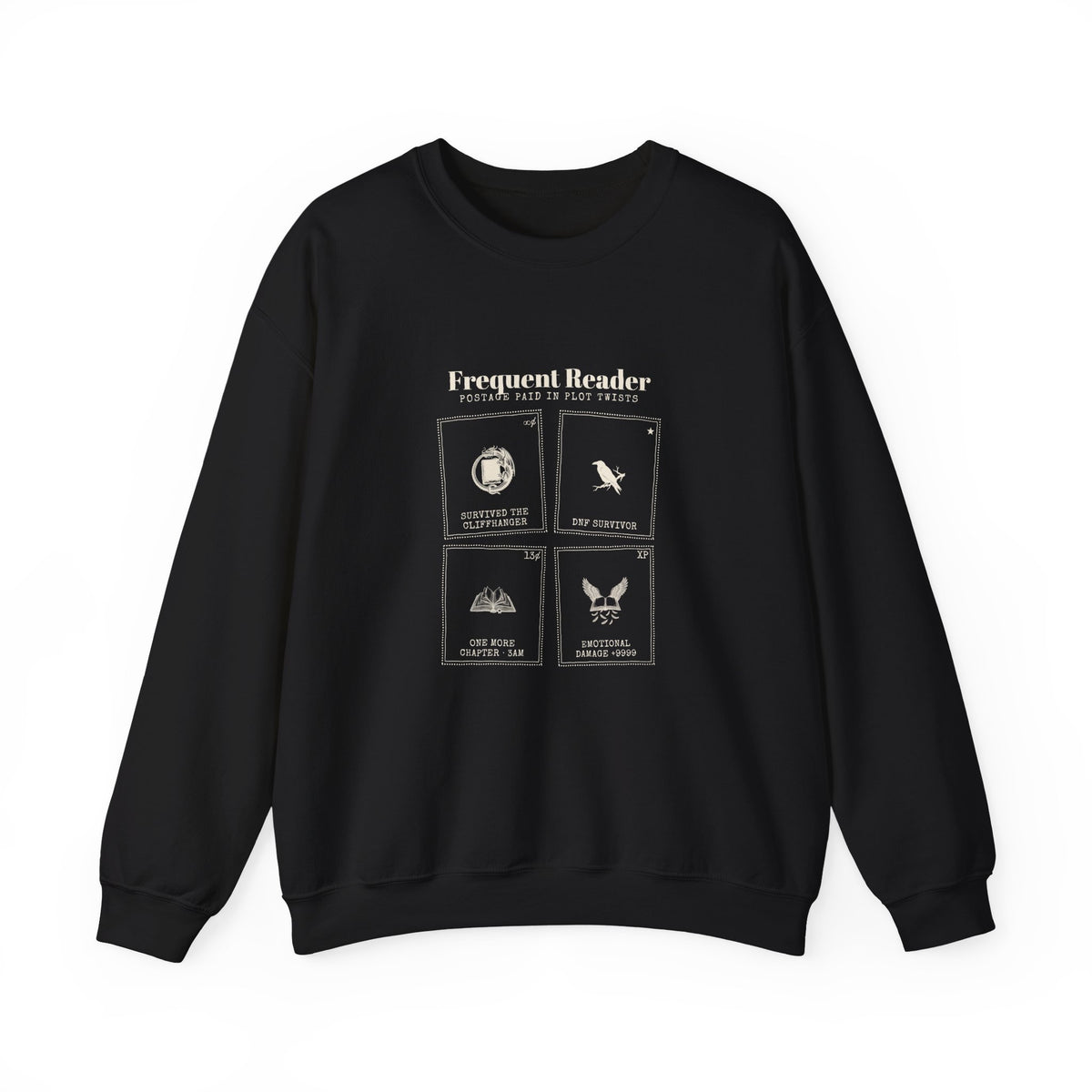Frequent Reader Postage Stamp Collage Sweatshirt