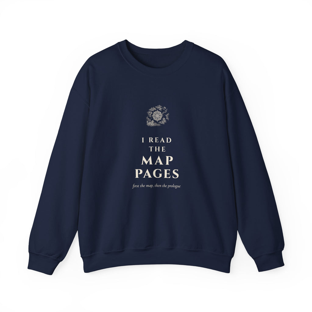 I Read the Map Pages Sweatshirt