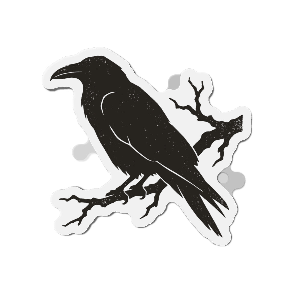 Nevermore Raven Die-Cut Magnet