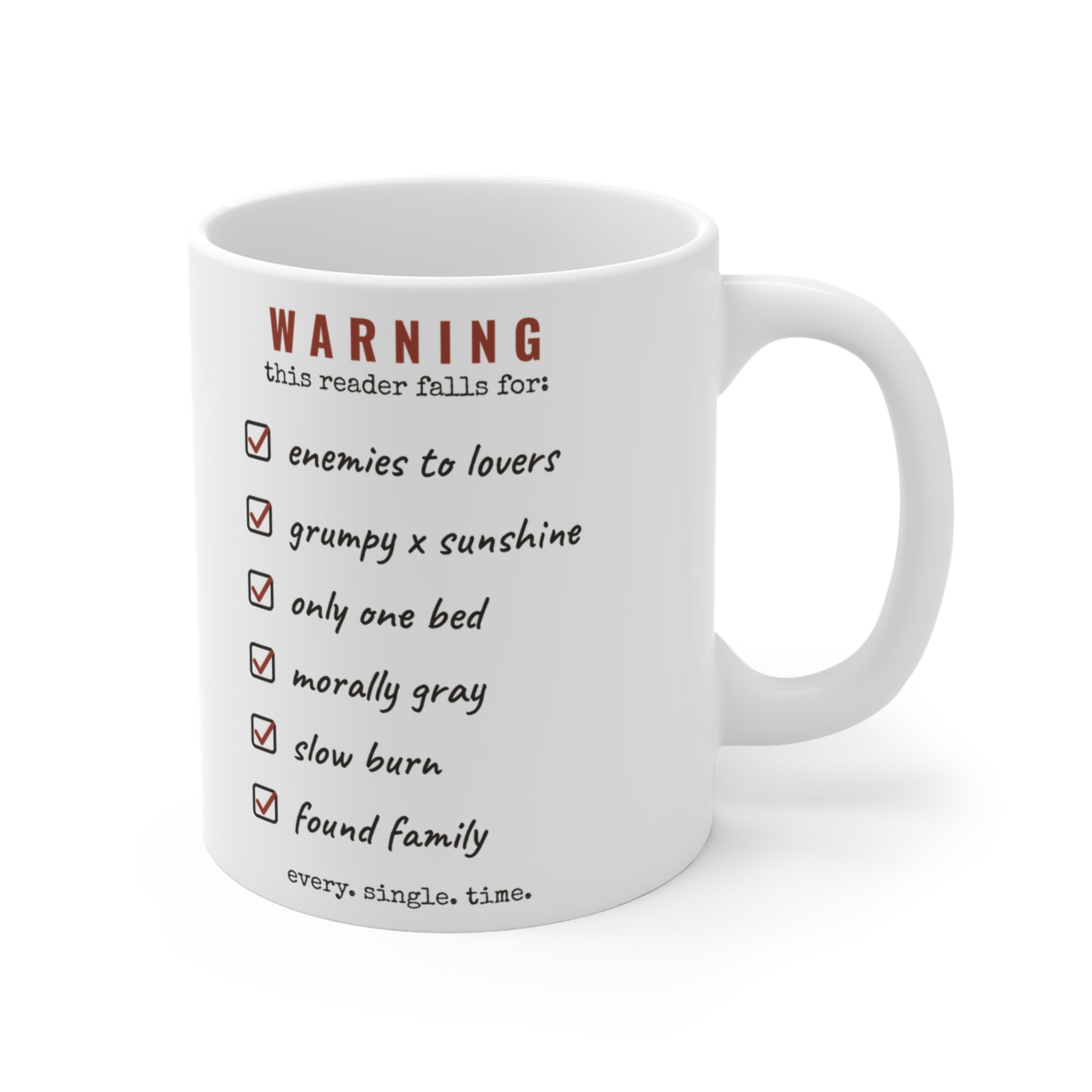 Romance Trope Checklist Mug
