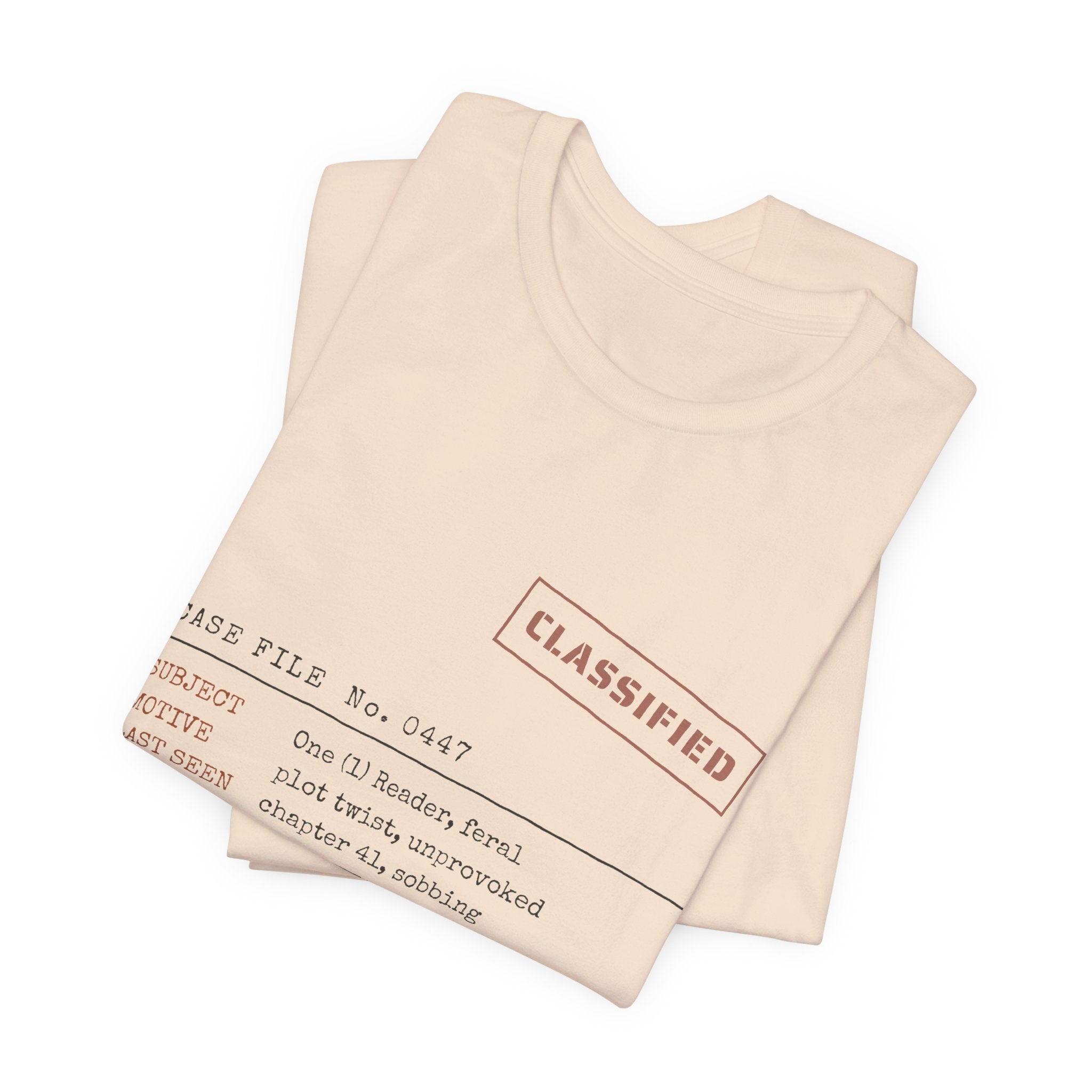 Case File Prime Suspect the Author Thriller T-Shirt