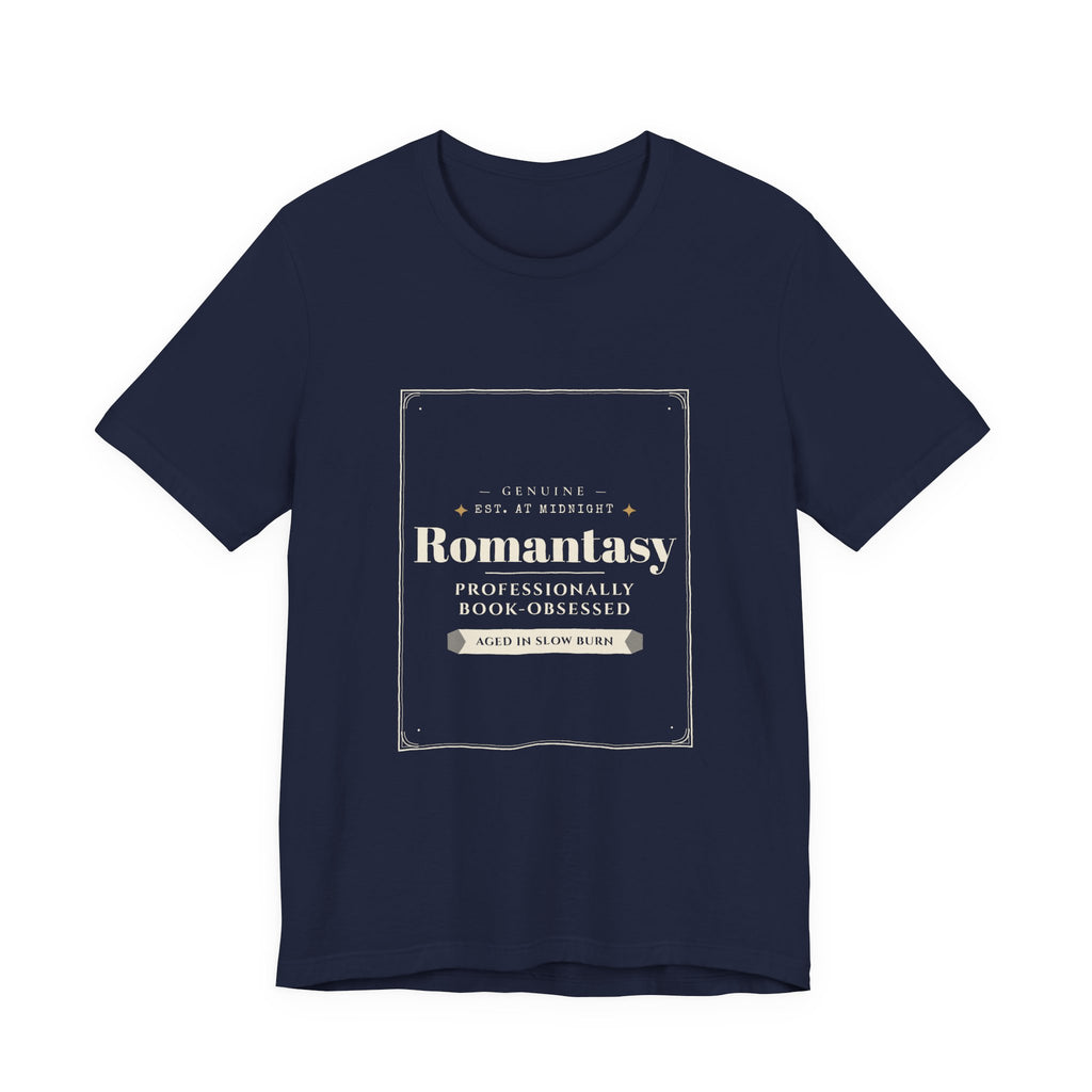 Romantasy Professionally Book-Obsessed Vintage Label T-Shirt