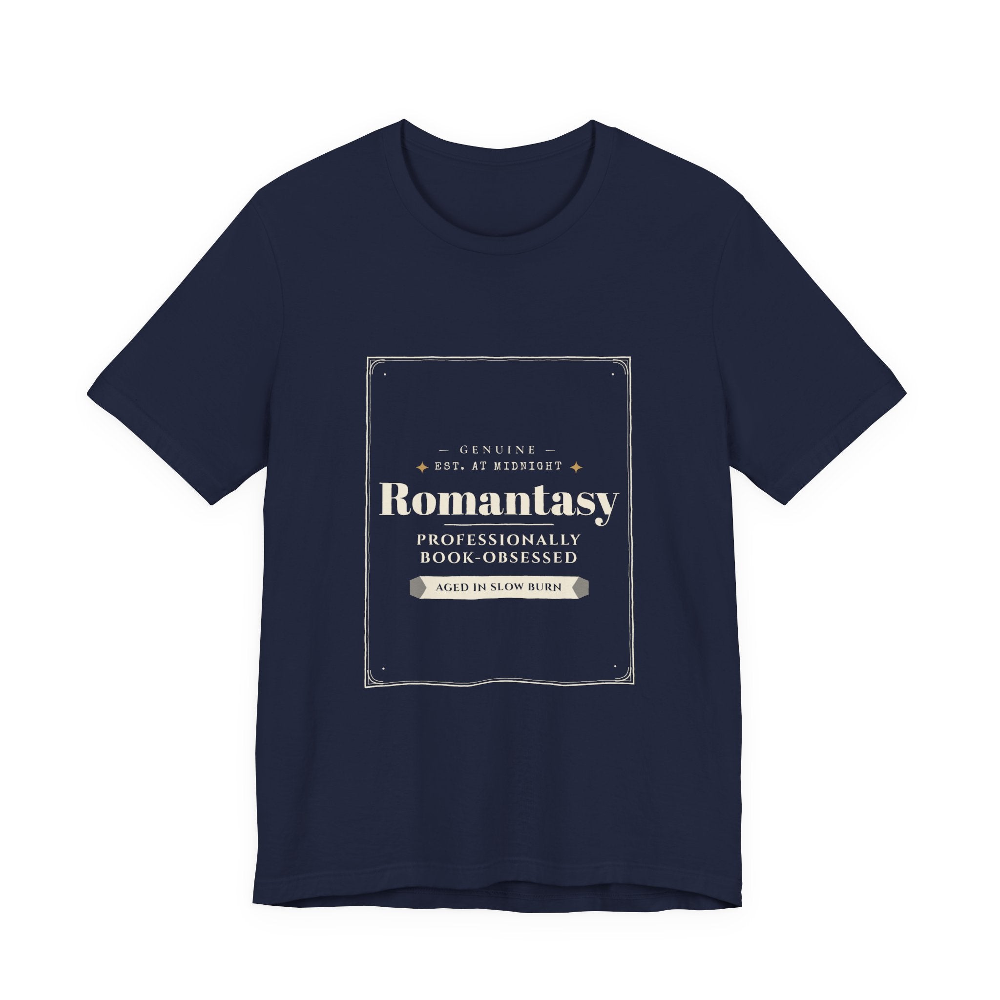 Romantasy Professionally Book-Obsessed Vintage Label T-Shirt