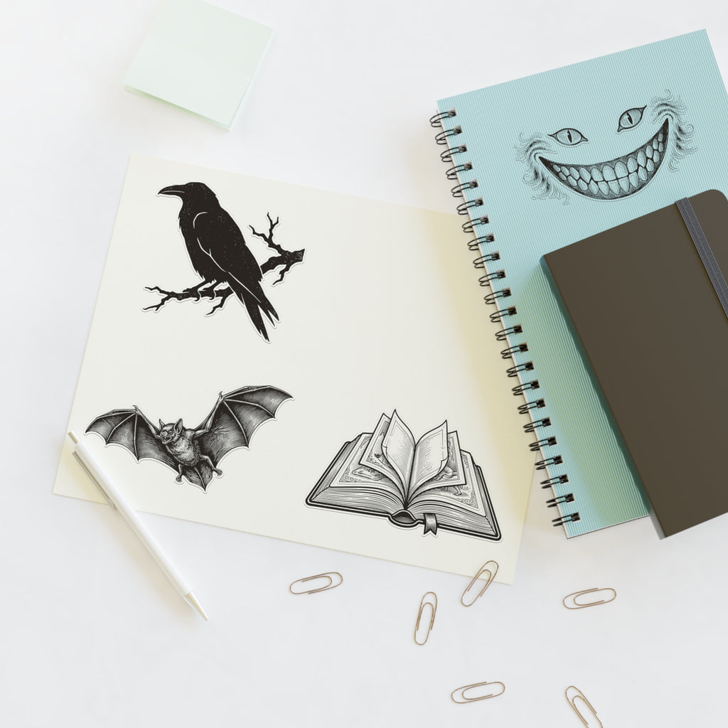 Bookish Motifs Sticker Sheet