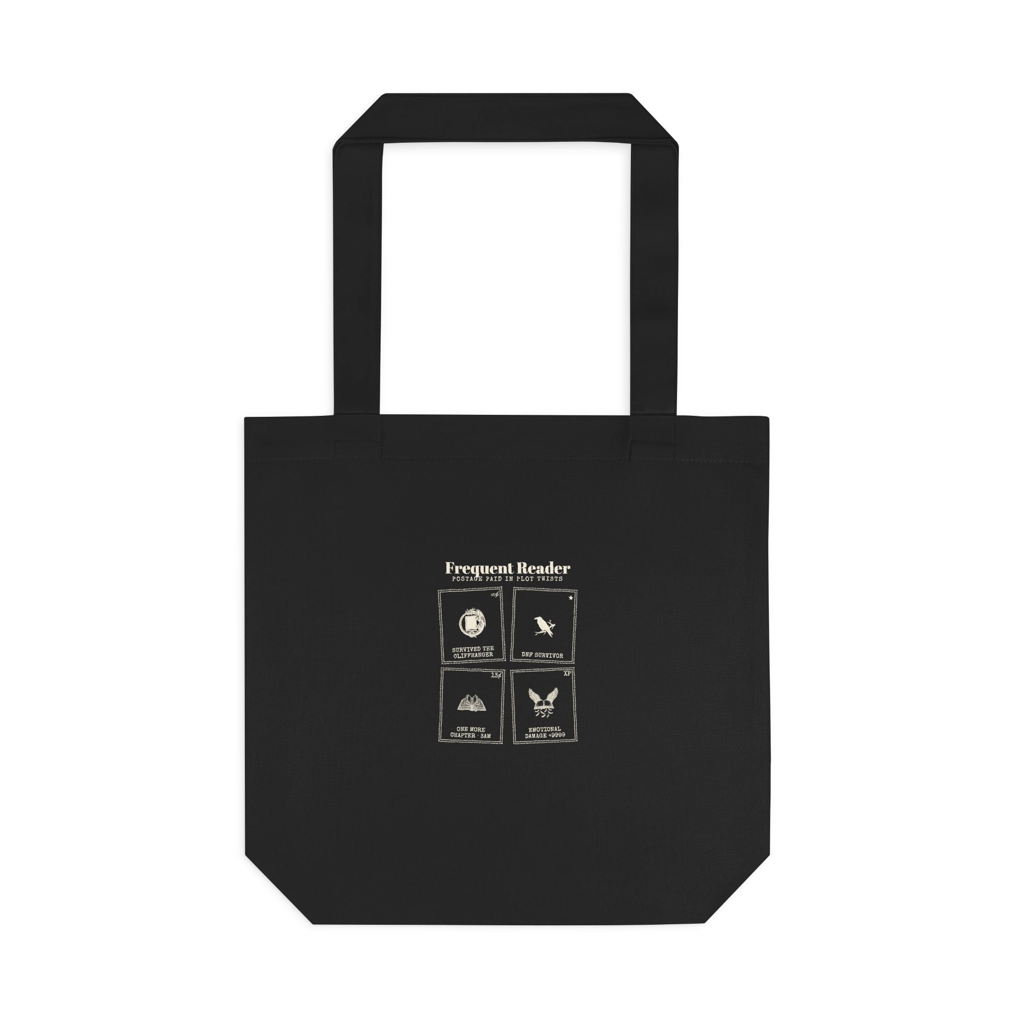 Frequent Reader Postage Stamp Canvas Tote