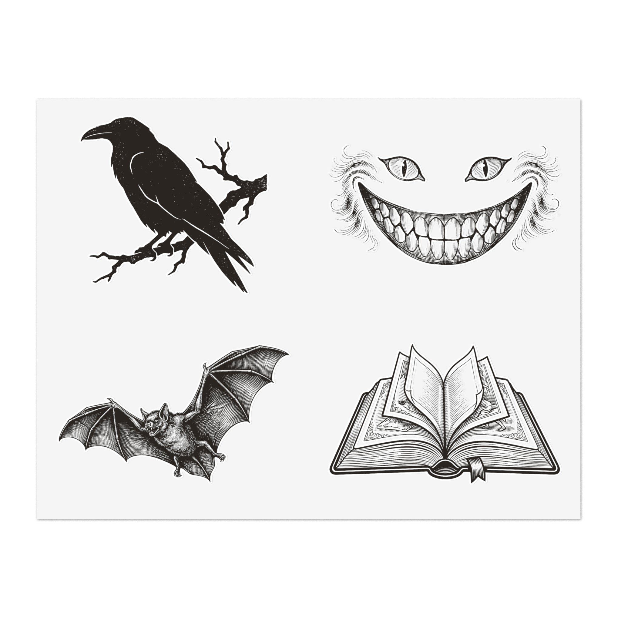 Bookish Motifs Sticker Sheet