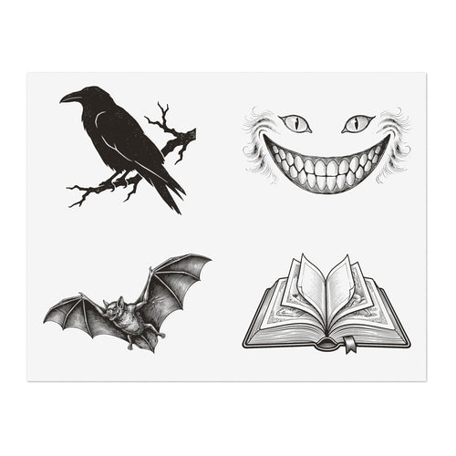 Bookish Motifs Sticker Sheet