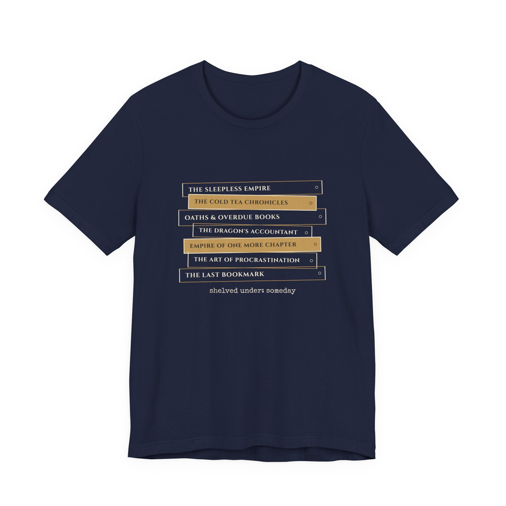 Fantasy Book Spine Stack T-Shirt